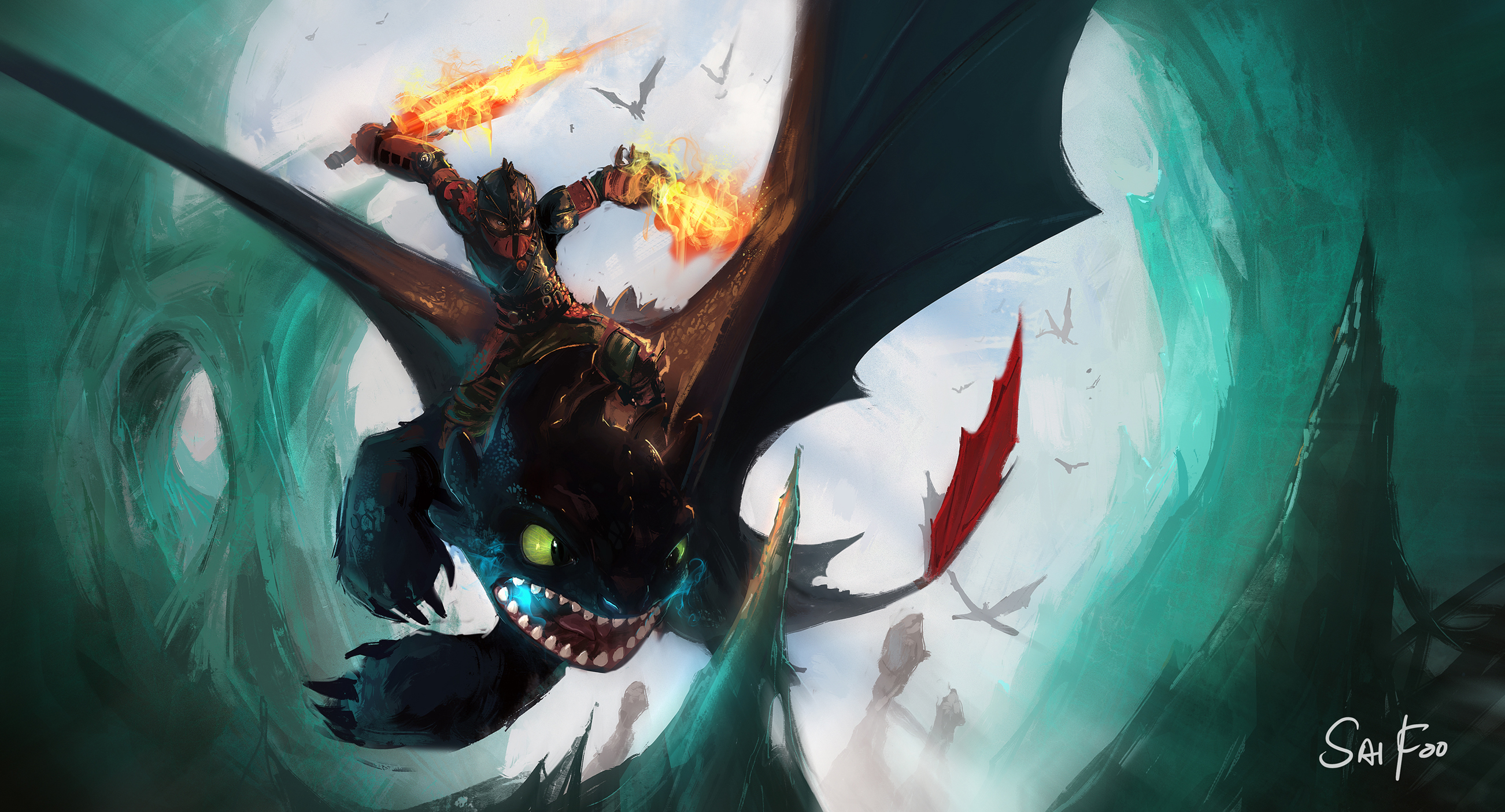 Hiccup How To Train Your Dragon How To Train Your Dragon 2 Toothless How To Train Your Dragon 2603x1405