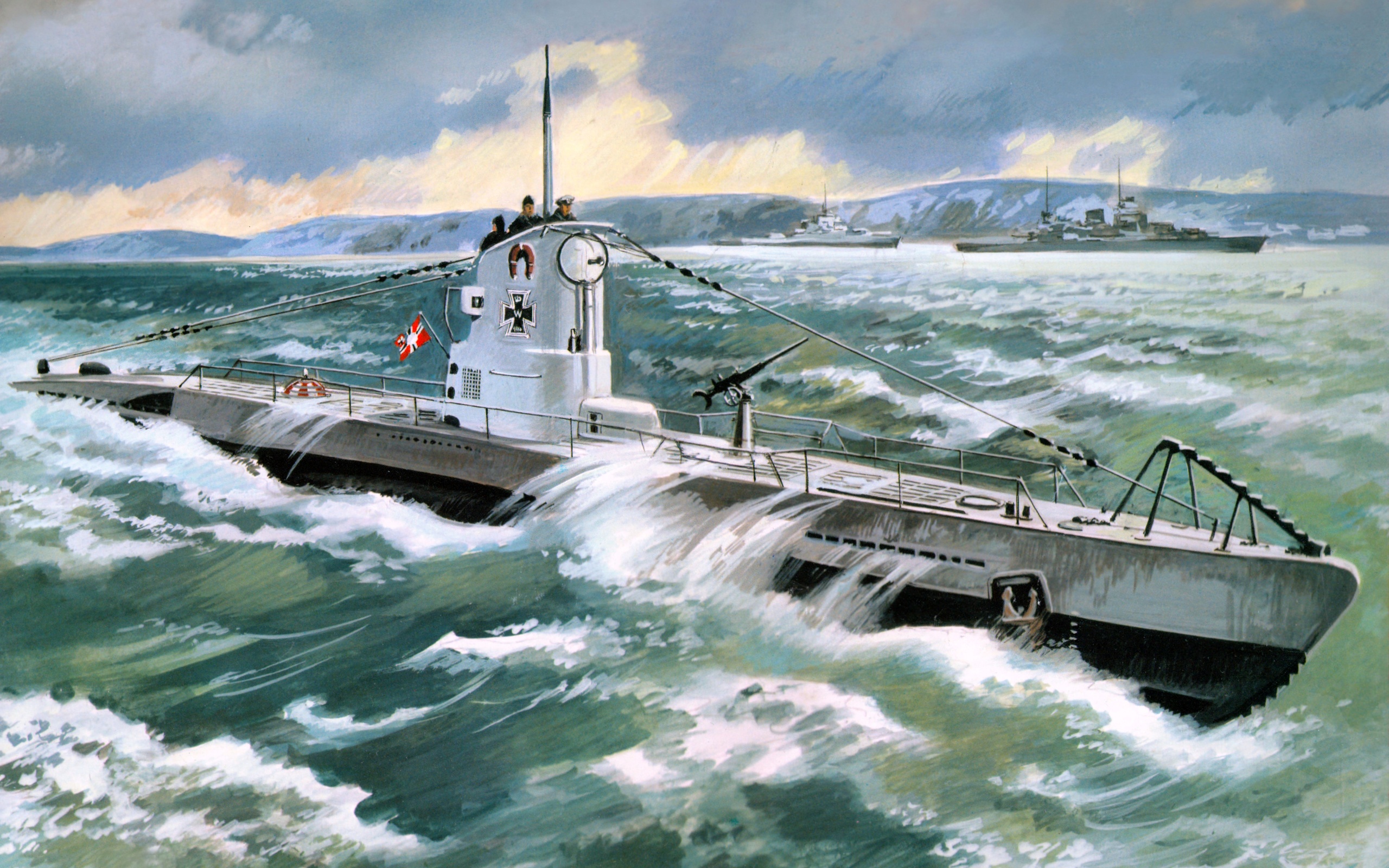 German Type Iib Submarine Submarine 2560x1600