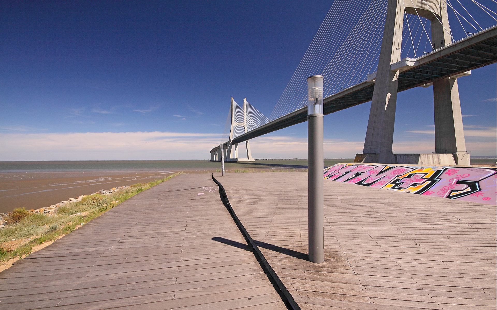 Man Made Vasco Da Gama Bridge 1920x1200