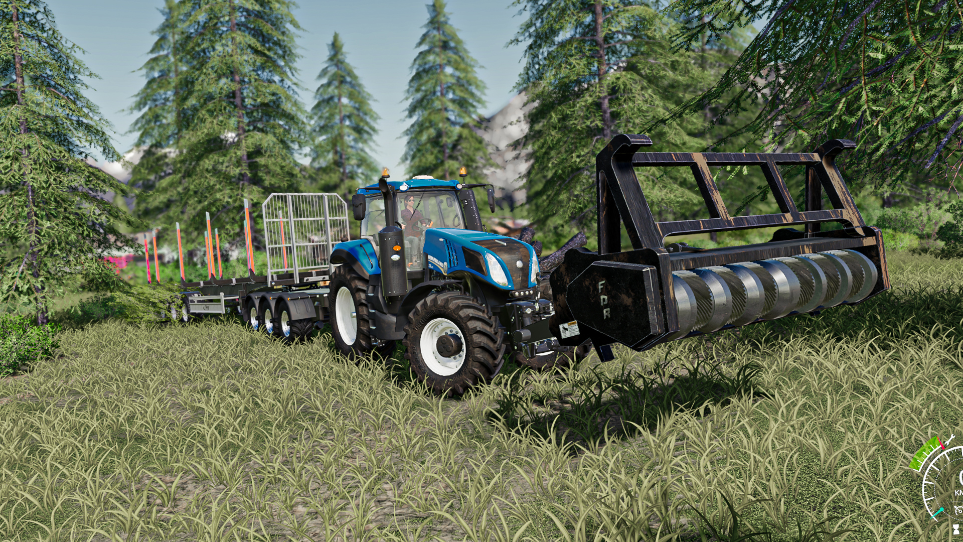 Farming Simulator 2019 Farming Simulator Farming Tractors Car Forest YouTube New Holland New Holland 1920x1080