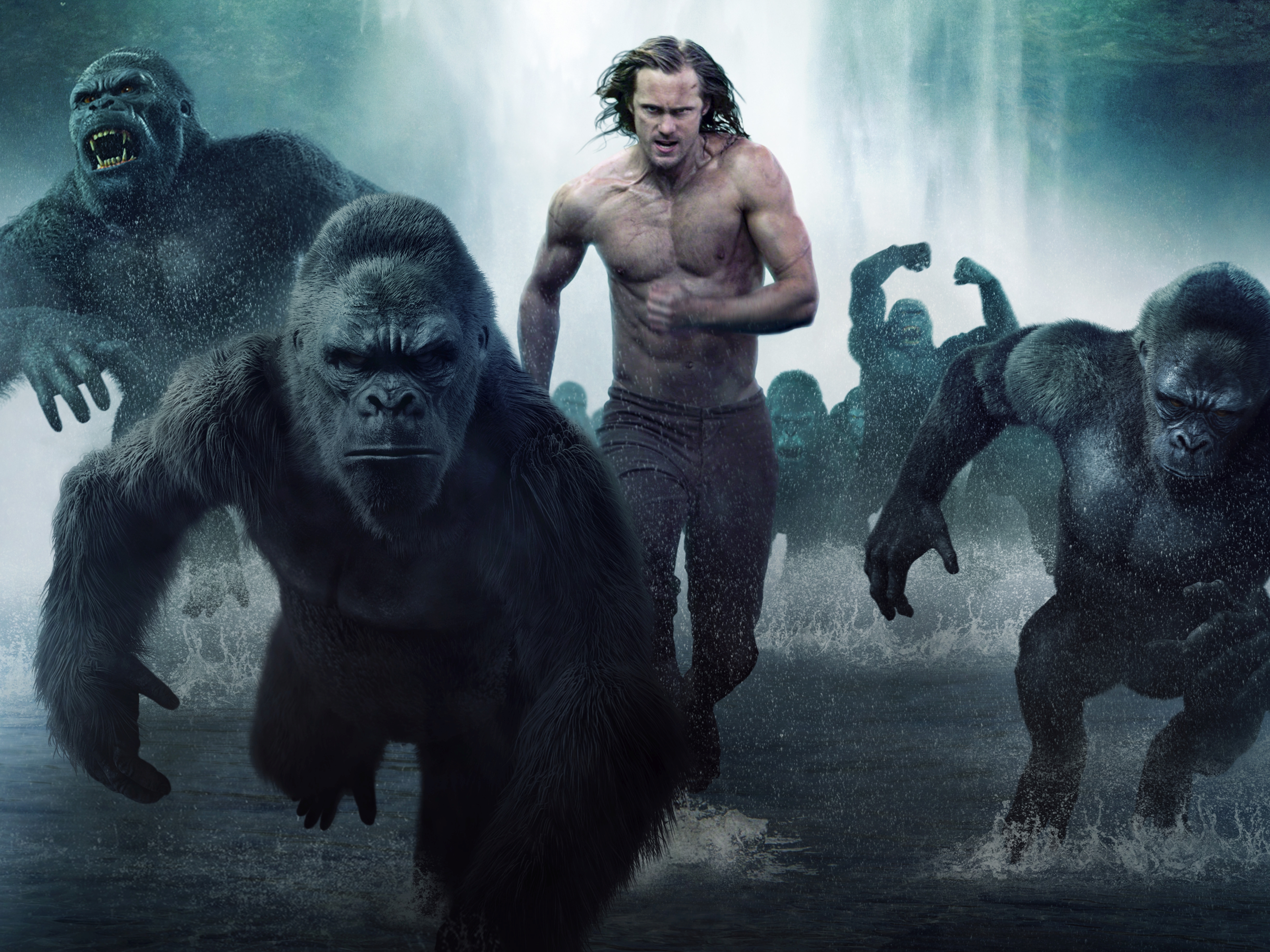 Alexander Skarsgard Tarzan The Legend Of Tarzan Ape Gorilla 4903x3677