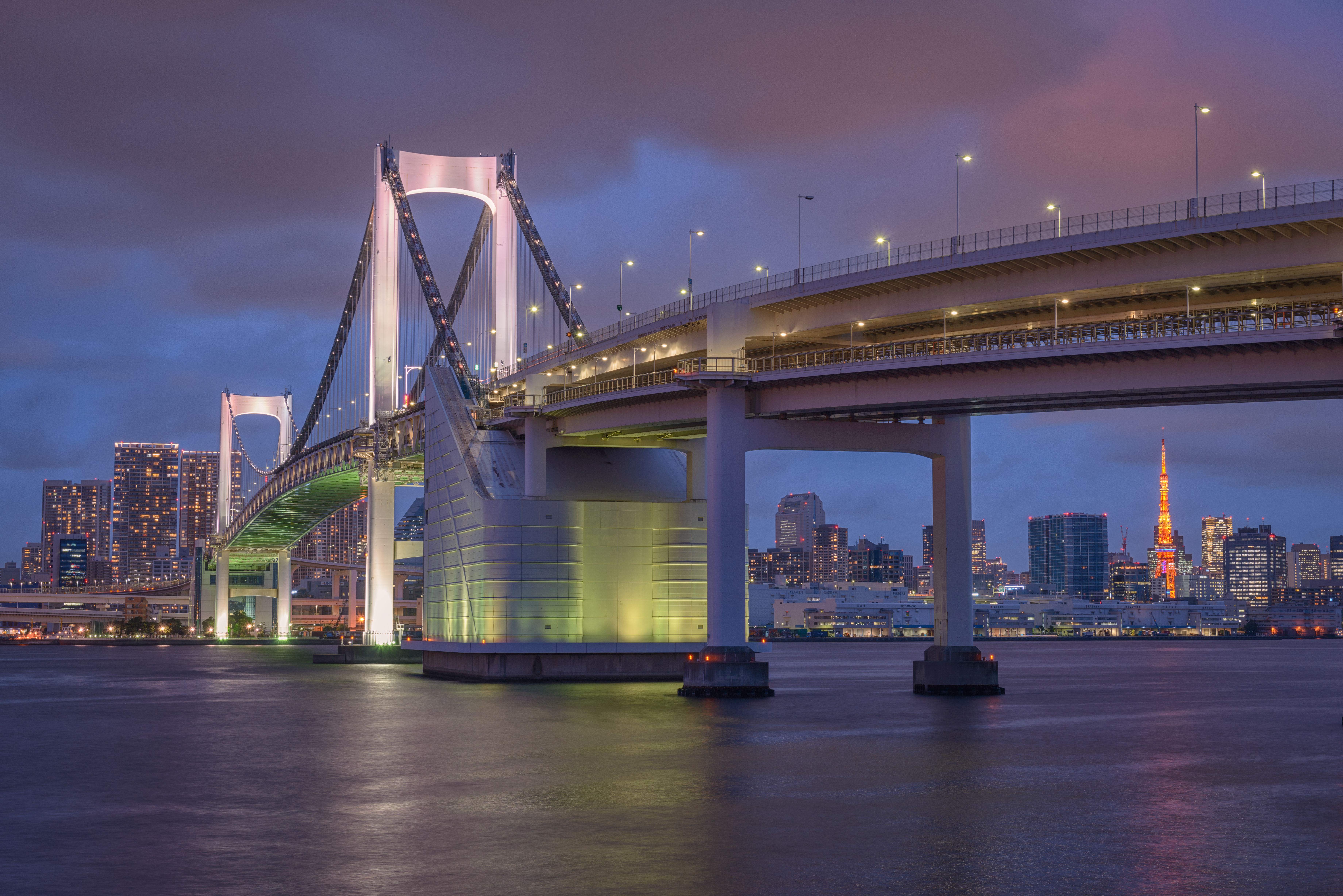 Rainbow Bridge Tokyo Japan Bridge 7360x4912