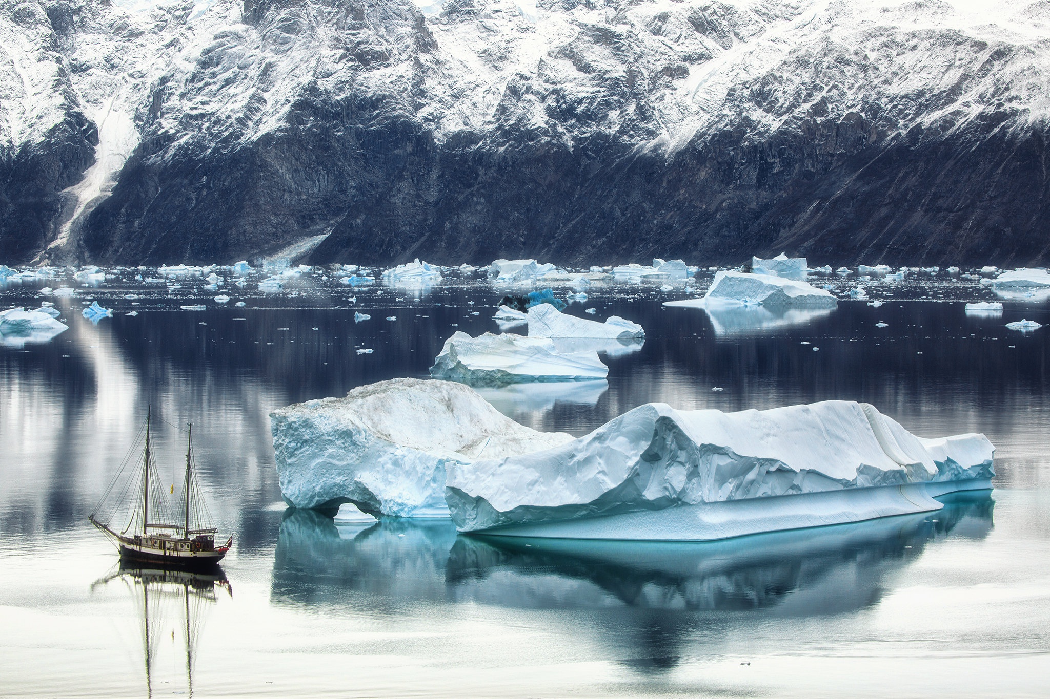 Greenland Ice Water Nature 2048x1365