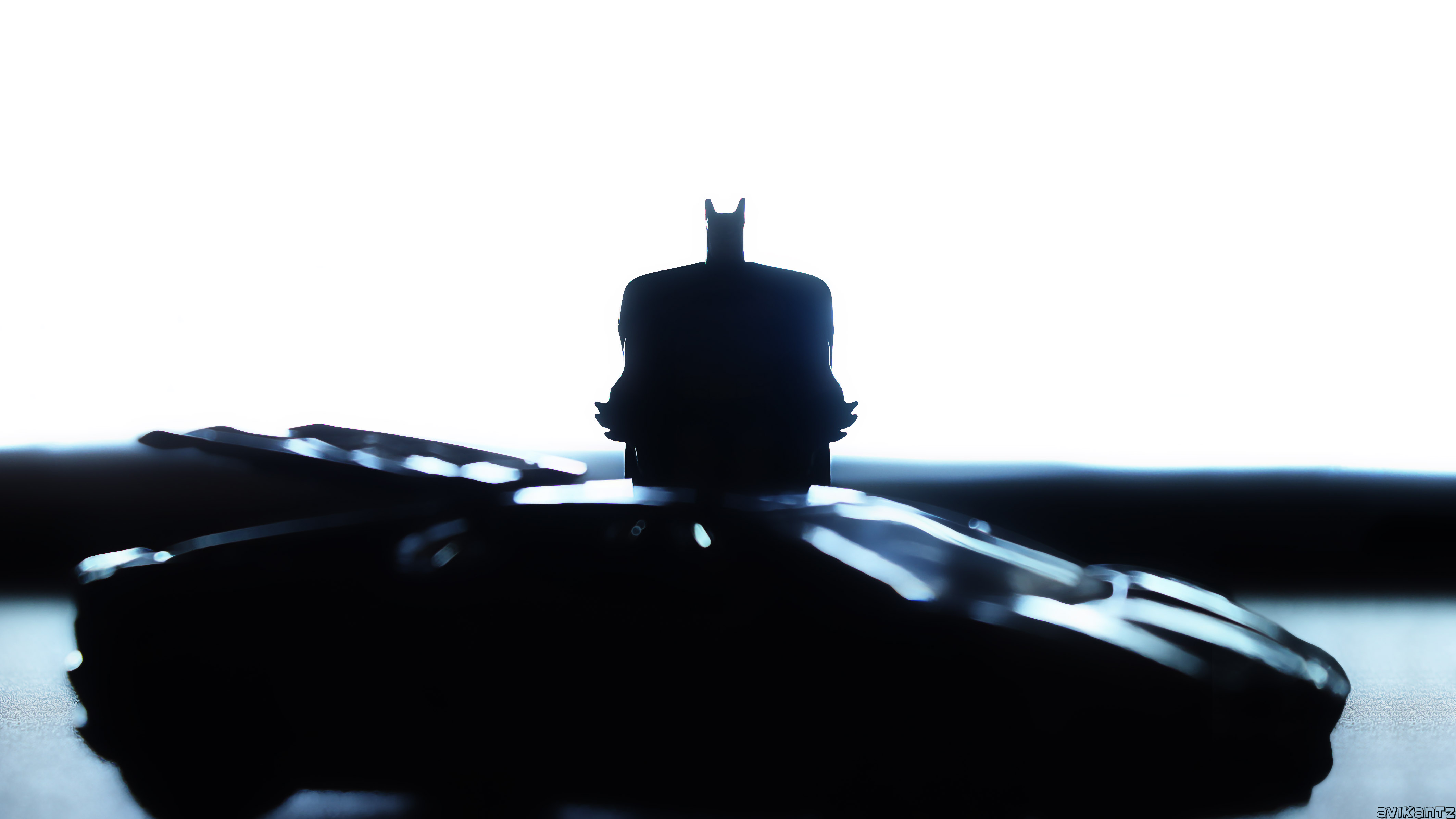 Batman Batmobile Silhouette The Dark Knight 4252x2392