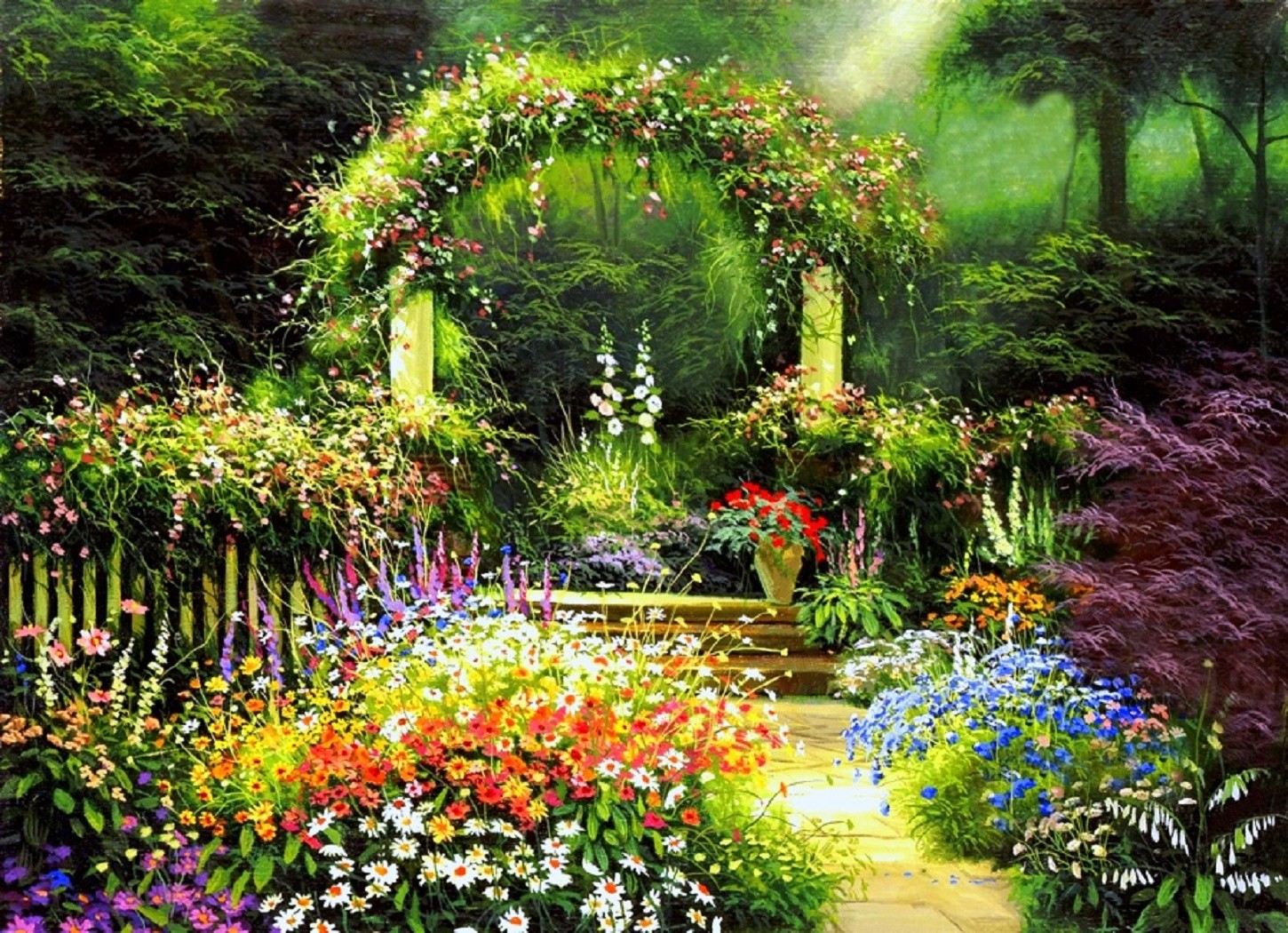 Artistic Flower Floral Fantasy Colors Colorful 1450x1050