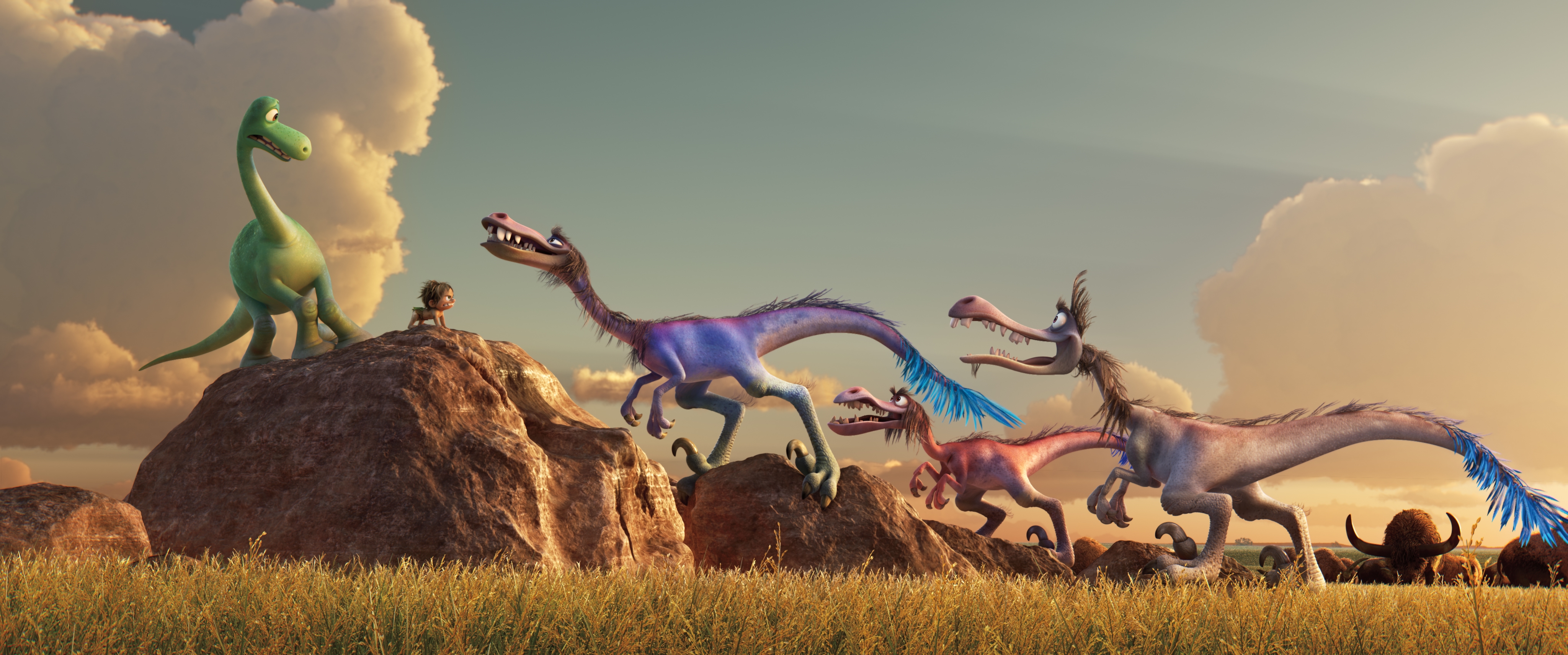 Arlo The Good Dinosaur Dinosaur Disney Pixar Spot The Good Dinosaur The Good Dinosaur 4096x1711