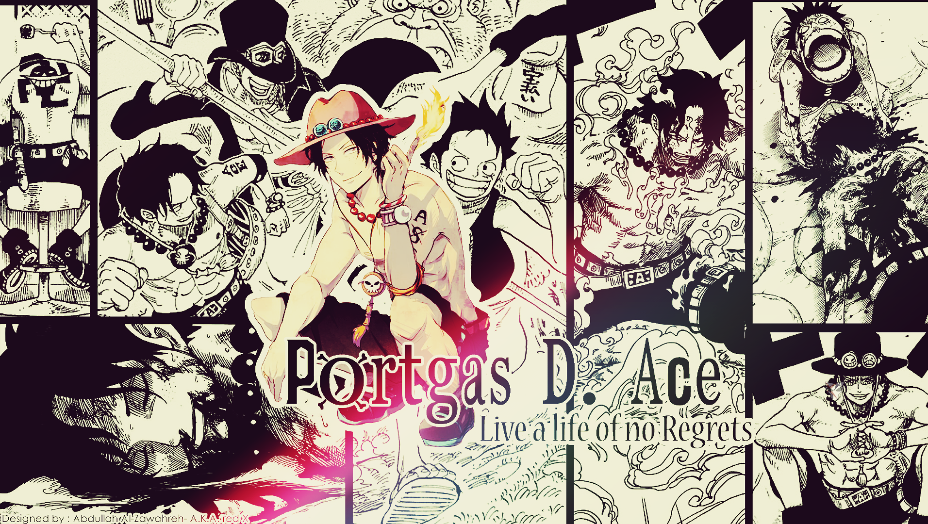 Monkey D Luffy Portgas D Ace Sabo One Piece 1912x1080