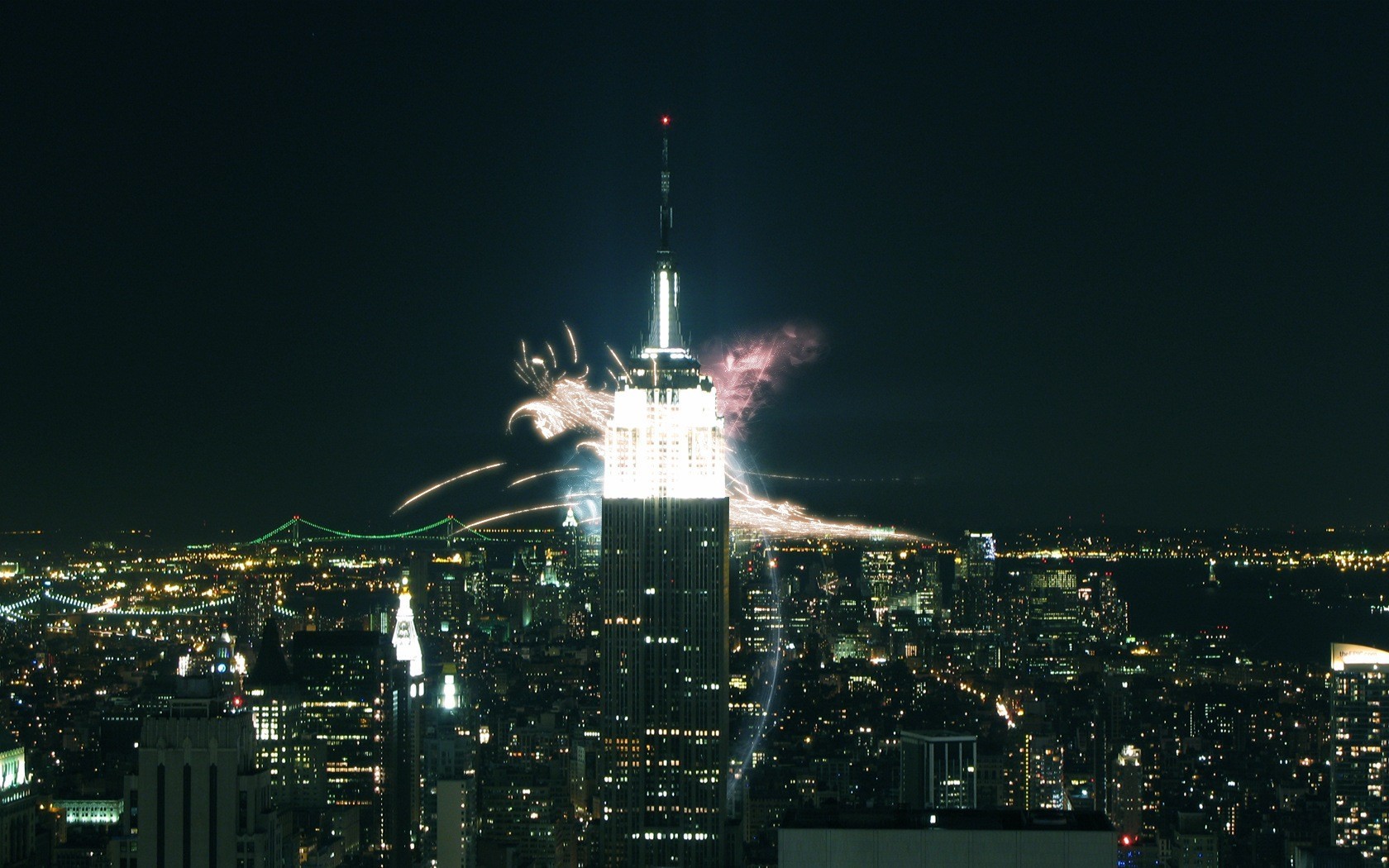 Manhattan New York Empire State Building 1680x1050
