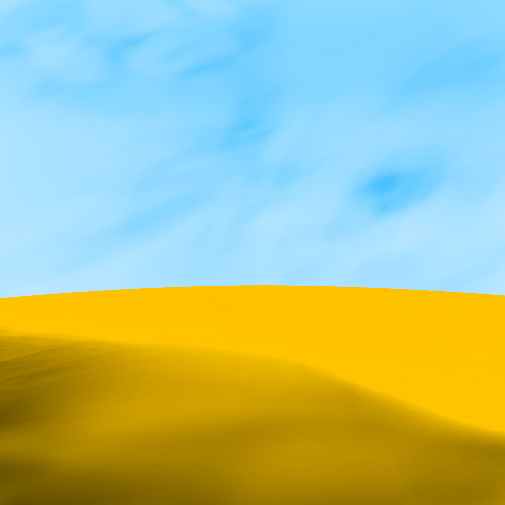 Desert Yellow Sky Blue Dunes 2000x2000