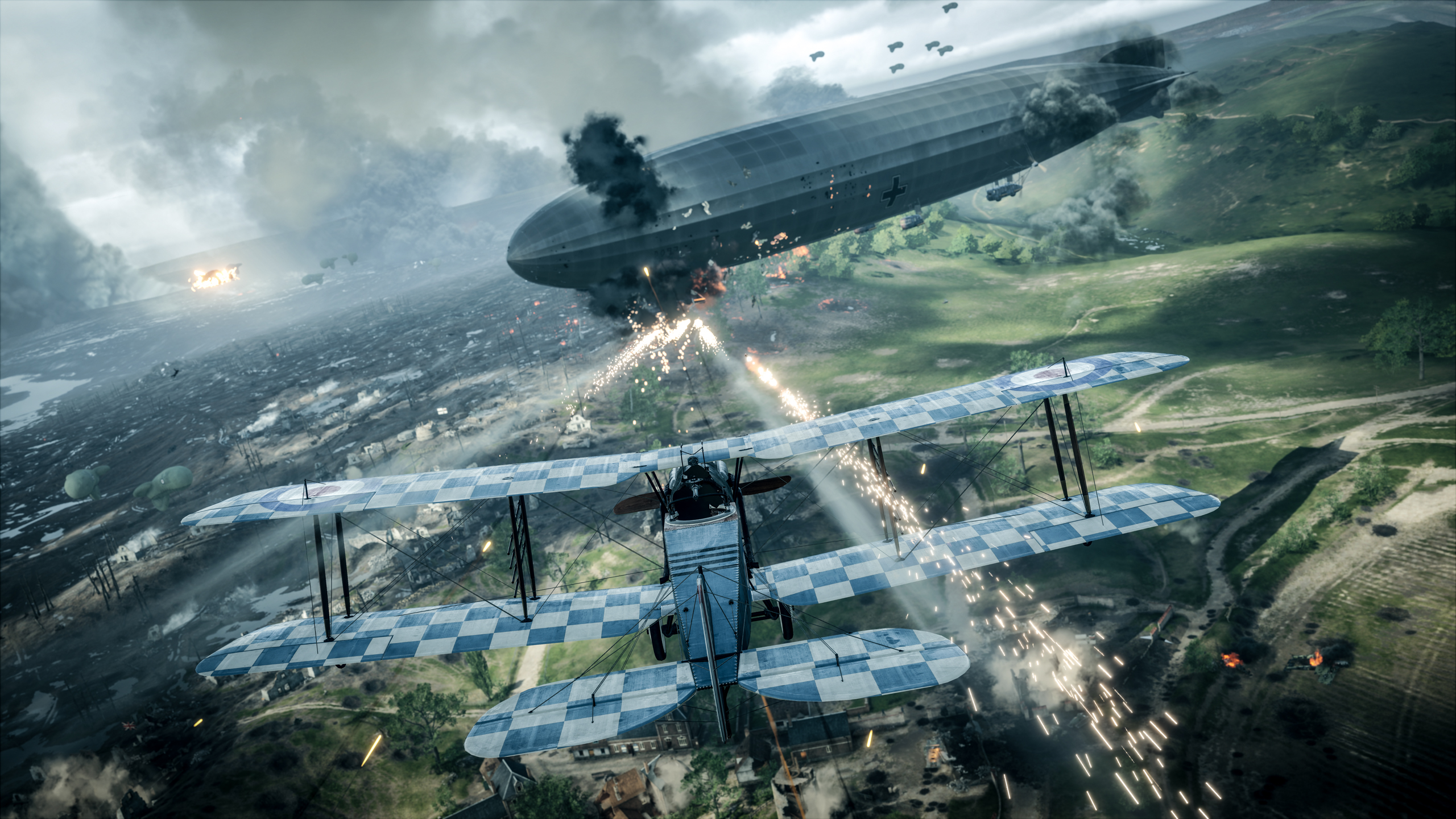 Aircraft Battle Battlefield 1 Blitz Warplane 2560x1440