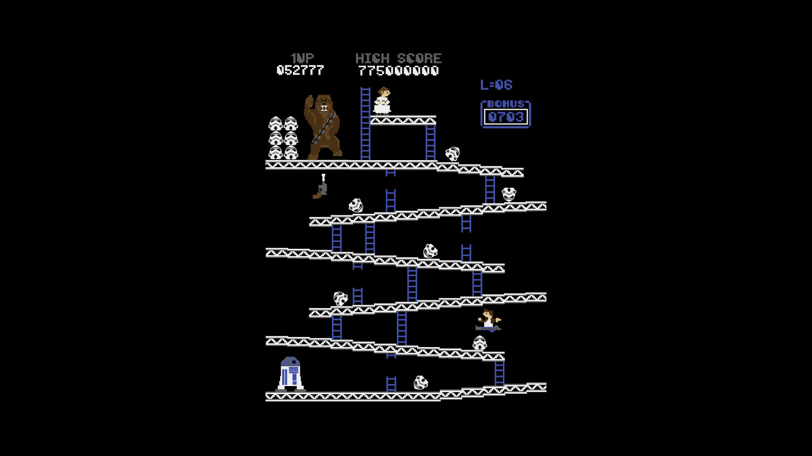 Donkey Kong Star Wars Princess Leia Chewbacca Stormtrooper Han Solo R2 D2 Crossover 1600x900