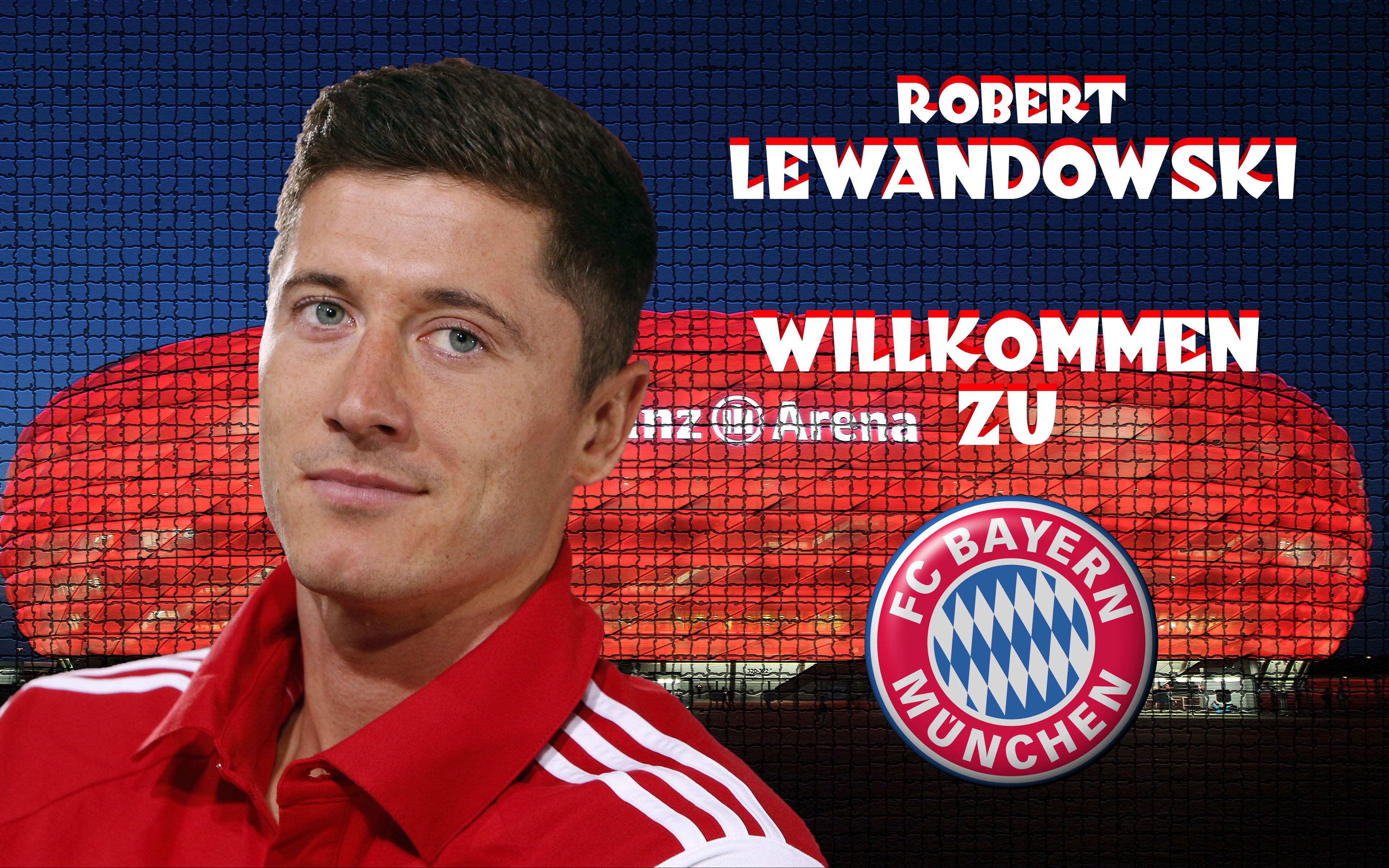 Fc Bayern Munich Polish Robert Lewandowski Soccer 3840x2400