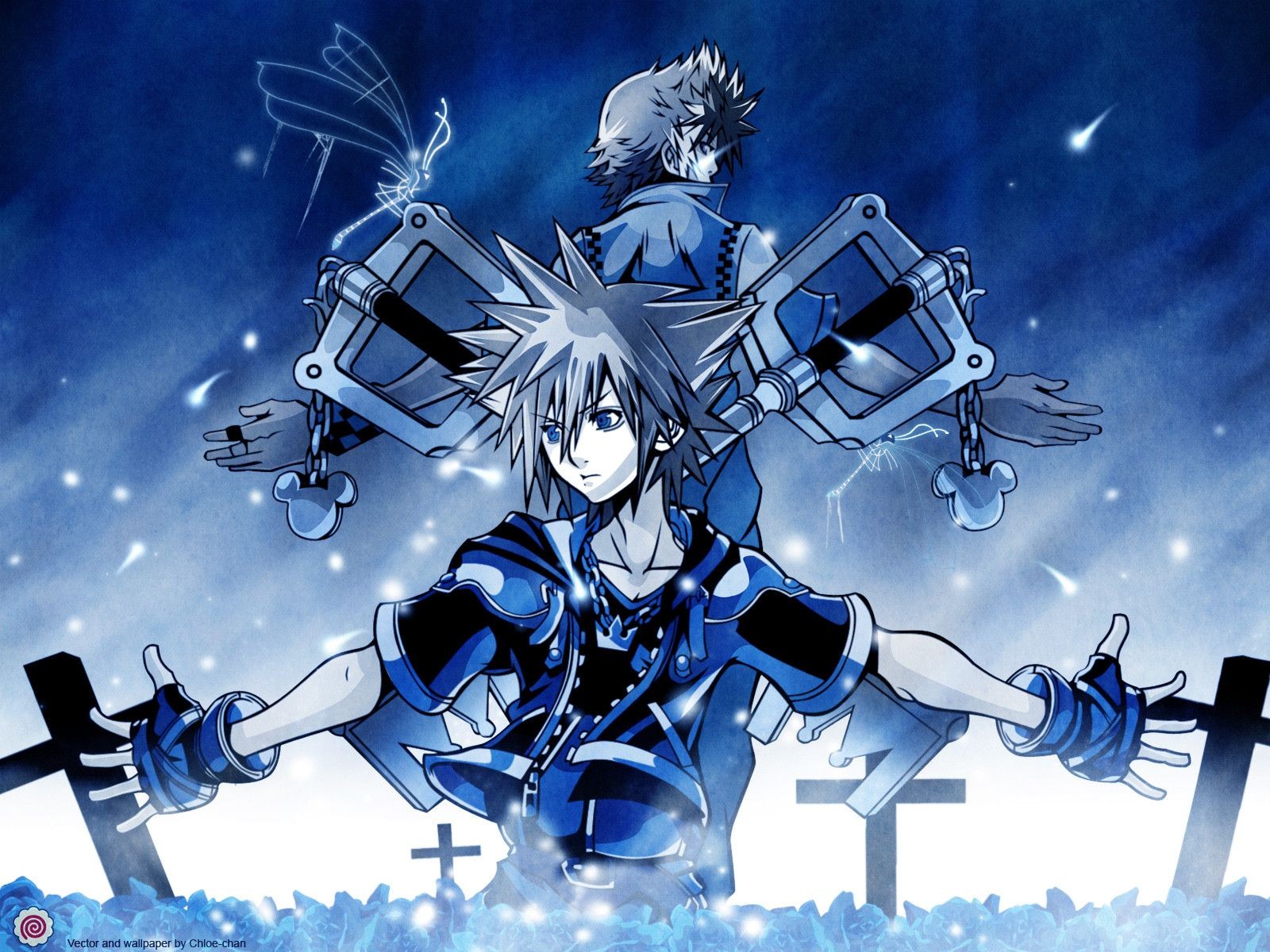 Kingdom Hearts Roxas Kingdom Hearts Sora Kingdom Hearts Wallpaper Resolution 1600x10 Id Wallha Com