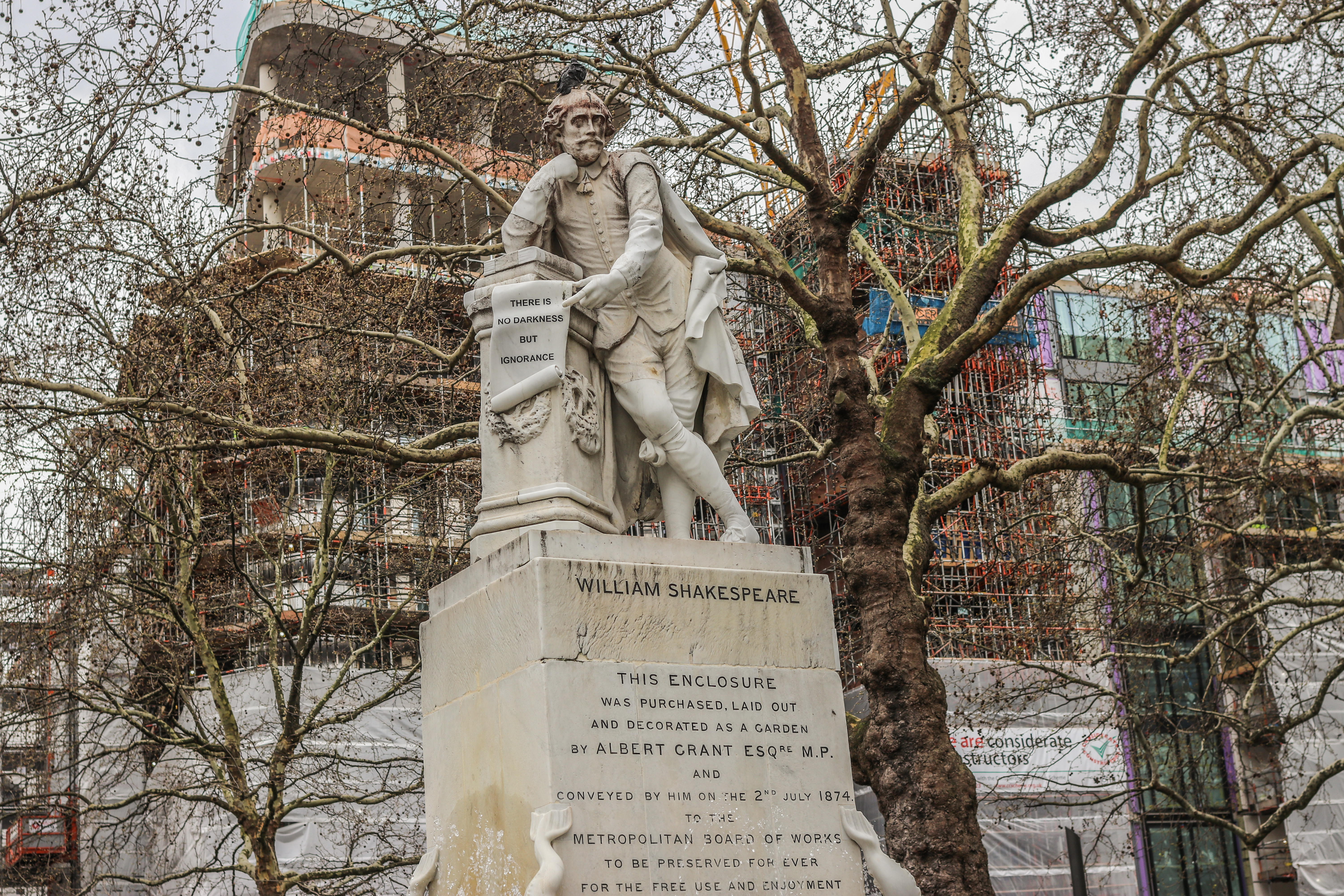 William Shakespeare London England UK Statue City 6000x4000