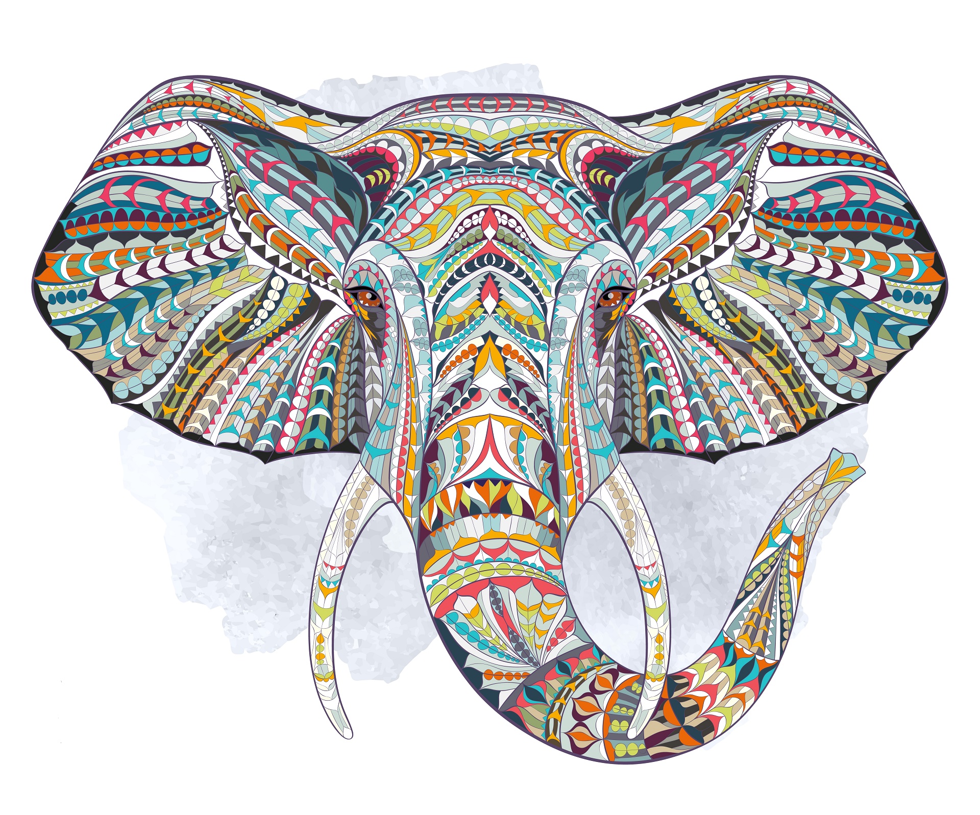 Colorful Elephant 1920x1597
