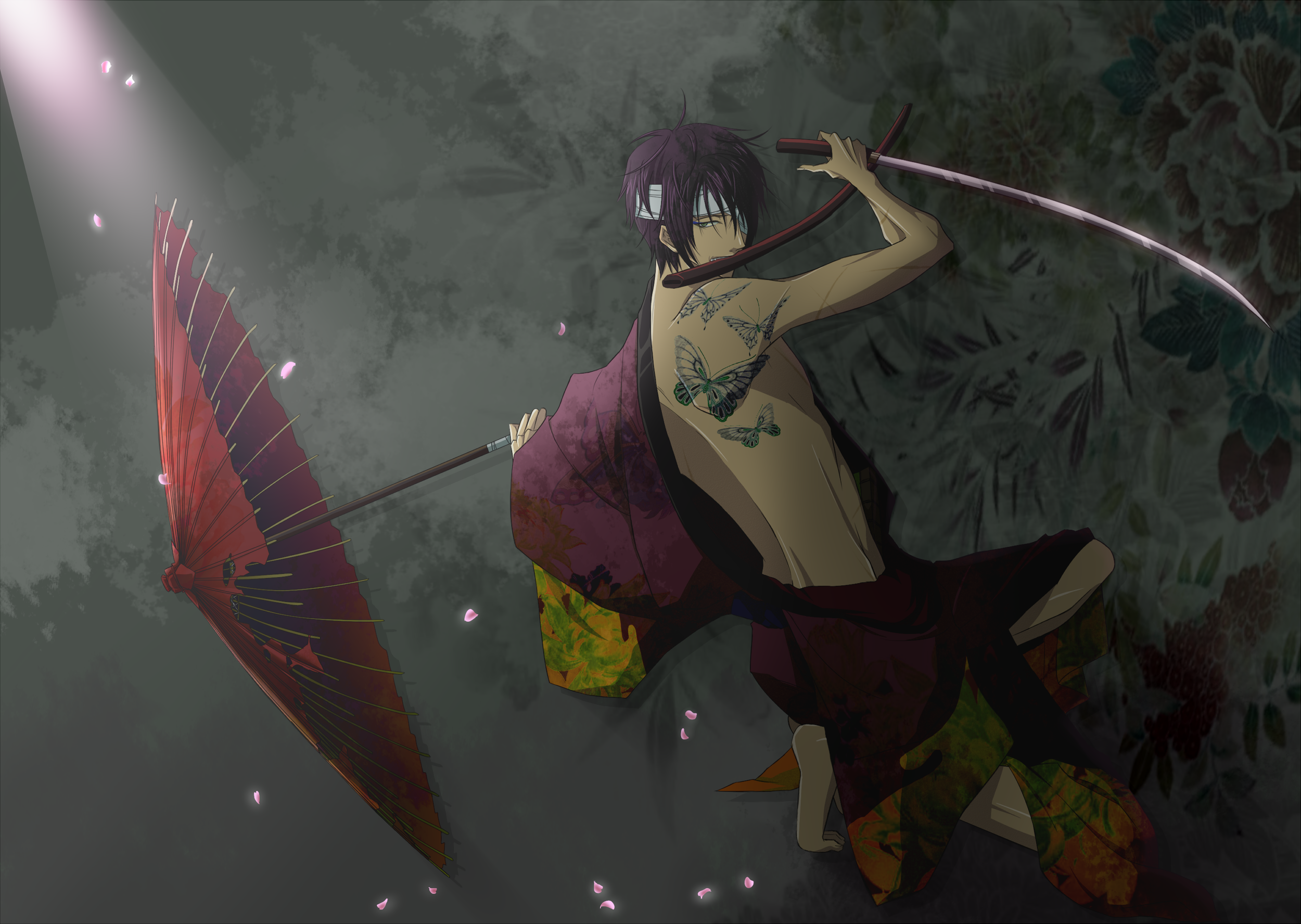 Ниндзя камуи персонажи. Такасуги Шинске с мечом. Такасуги Гинтама арт. Смерть Такасуги.