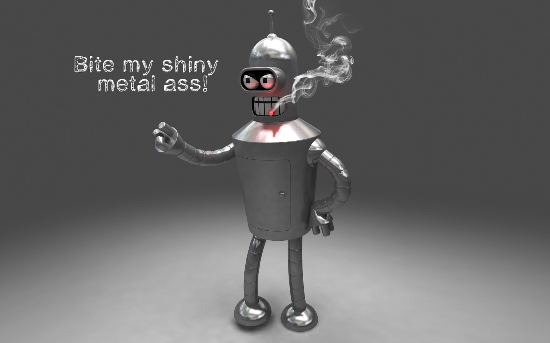 Bender Futurama Cartoon Futurama Robot Silver 1920x1200