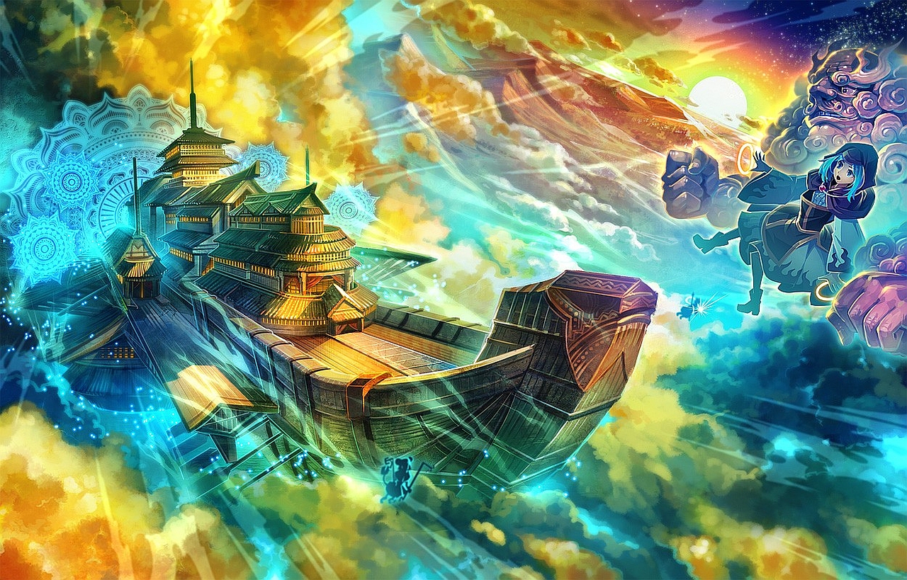 Ichirin Kumoi Palanquin Ship Touhou 1280x819