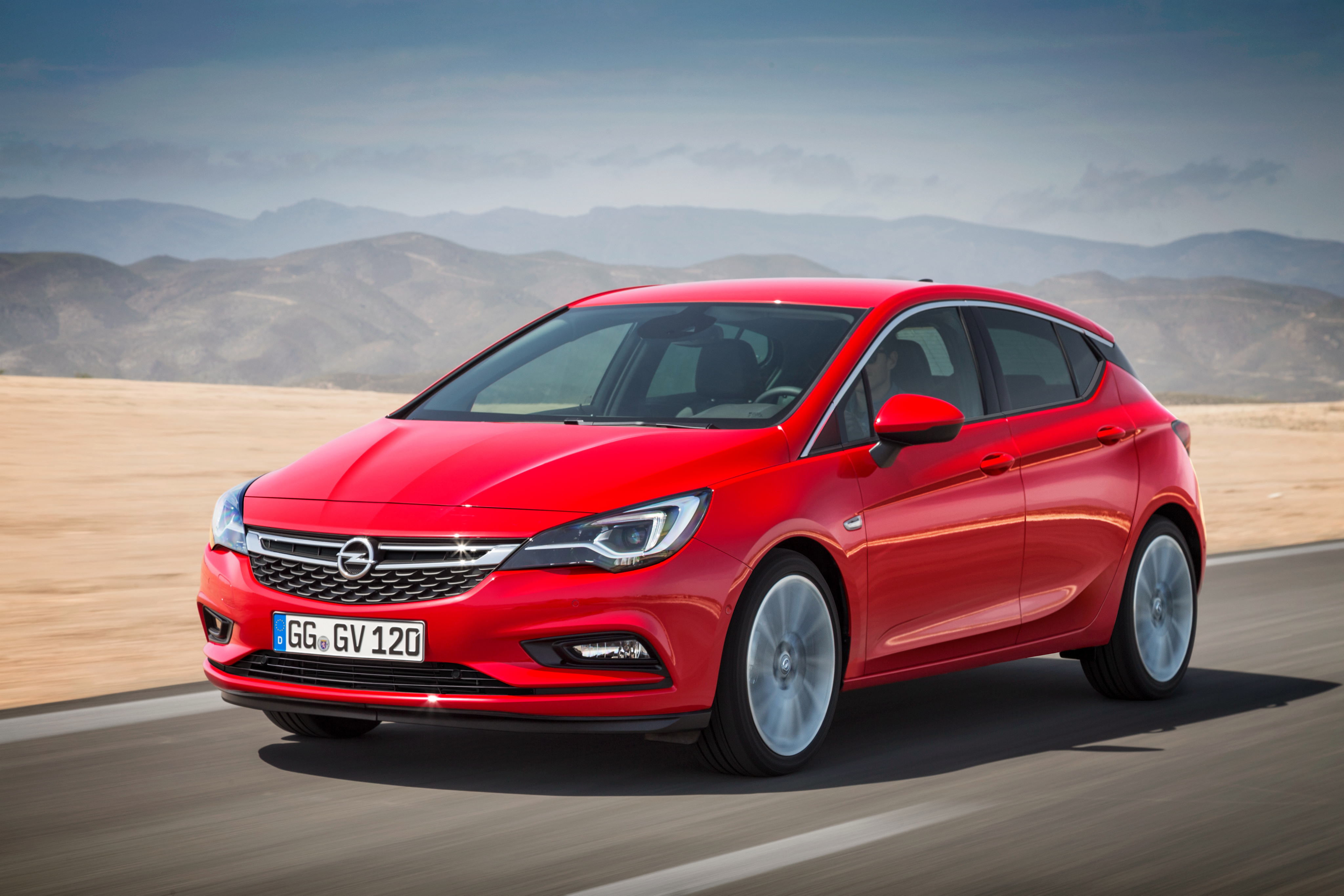 Car Compact Car Opel Opel Astra Red Car Vehicle 4096x2731