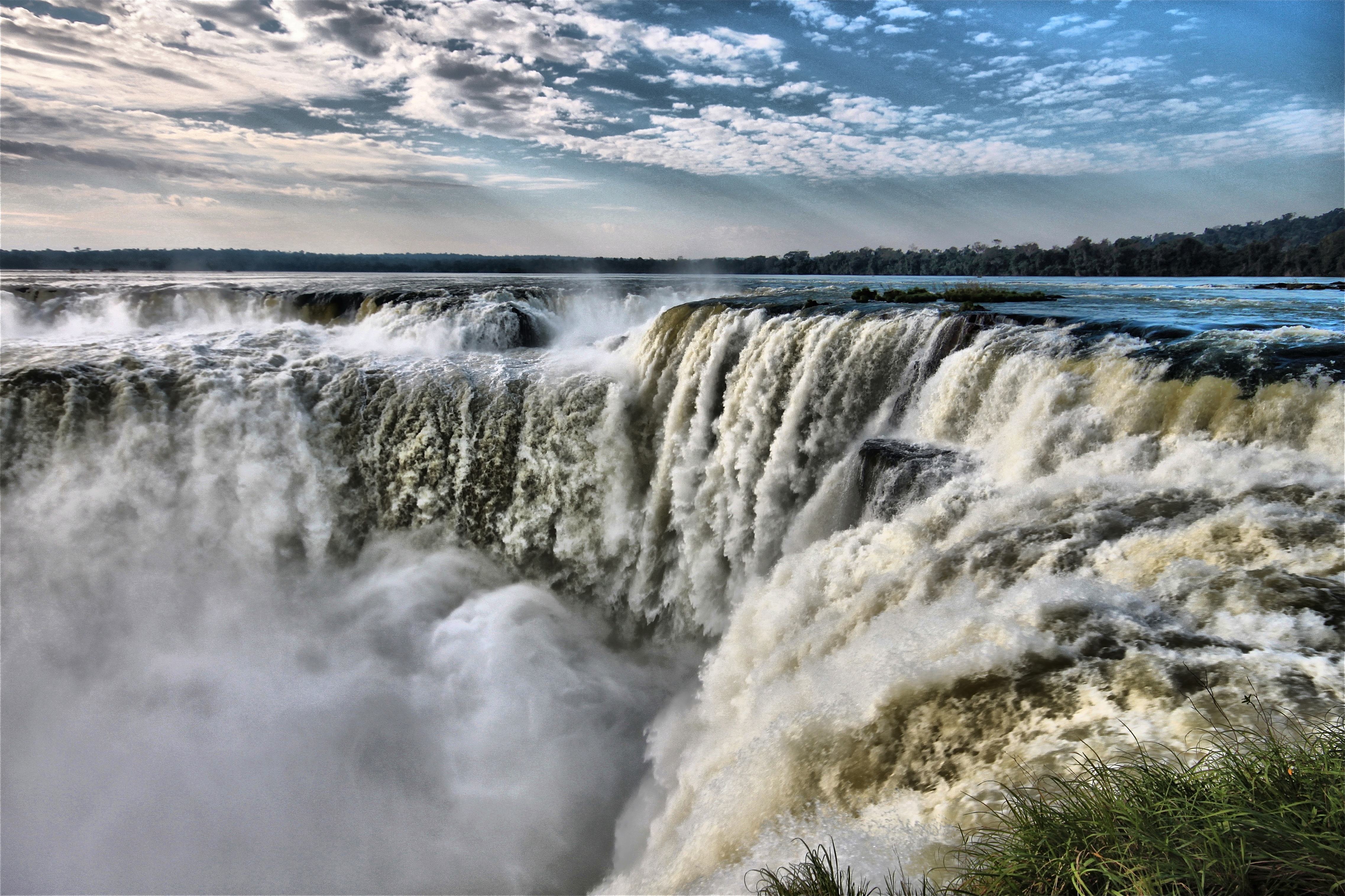 Argentina Brazil Iguazu Falls Waterfall 4549x3032