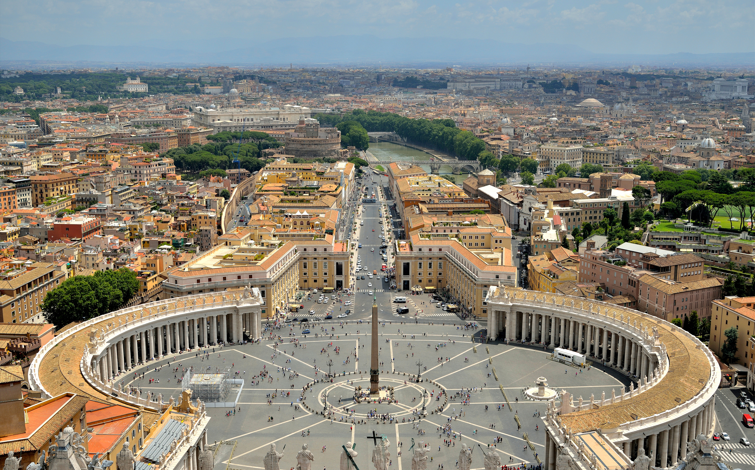 Building Cityscape Italy Panorama Rome Sky St Peter 039 S Square Street Vatican 2400x1494