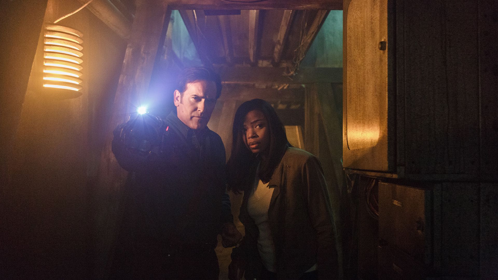 Ash Vs Evil Dead Bruce Campbell Jill Marie Jones 1920x1080