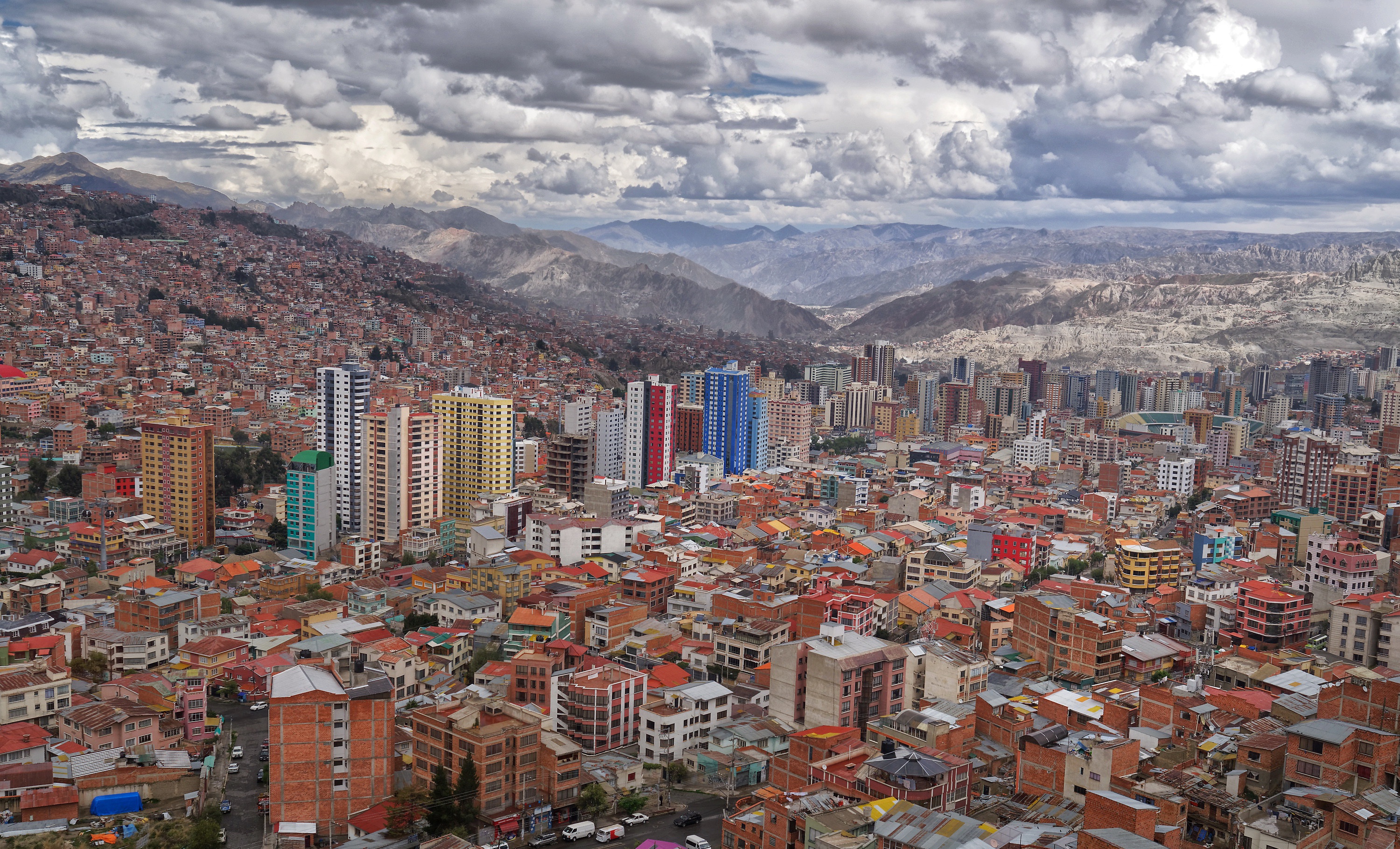 La Paz City Bolivia City Cityscape 3000x1820