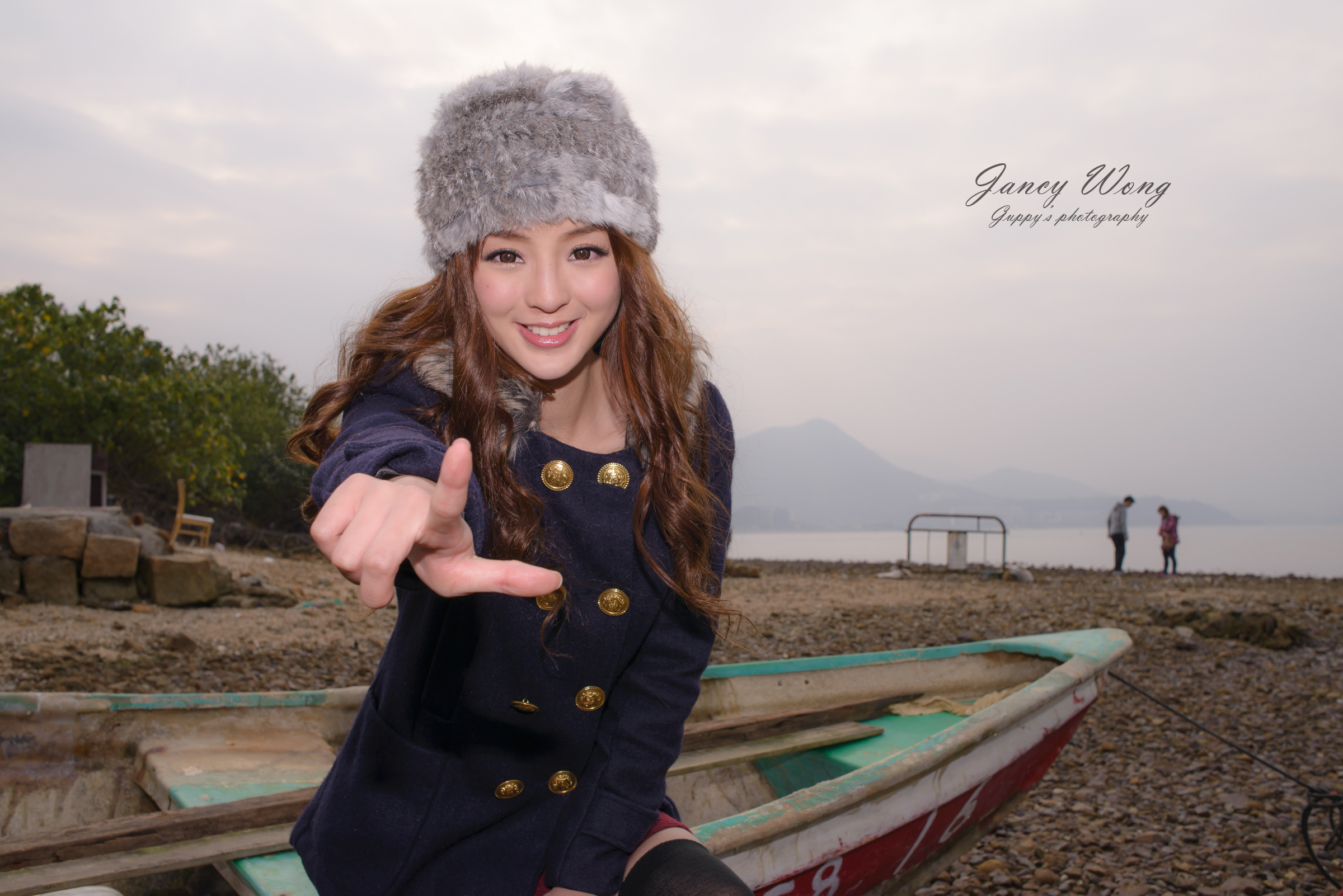 Asian Boat Cap Chinese Girl Hong Kong Jancy Wong Model Smile 2400x1602