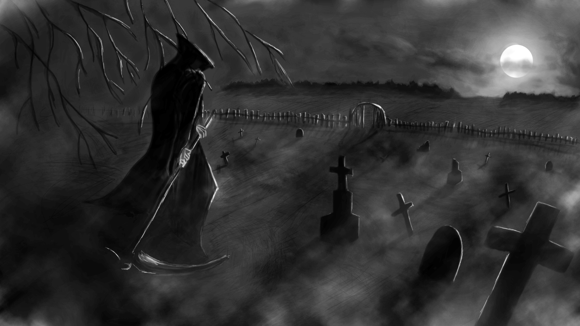 Death Graveyard Night 1920x1080