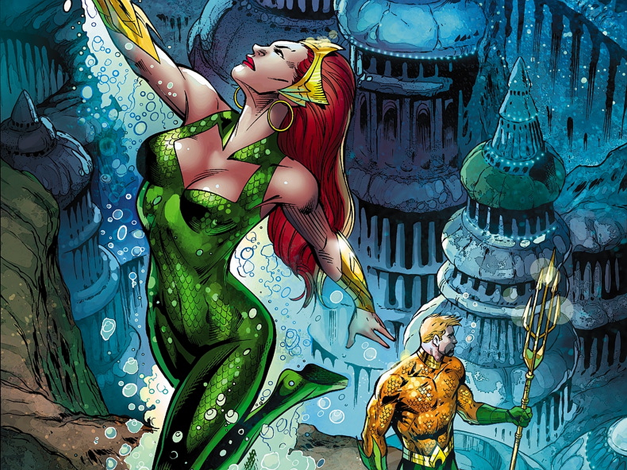 Aquaman Mera Dc Comics 1280x959