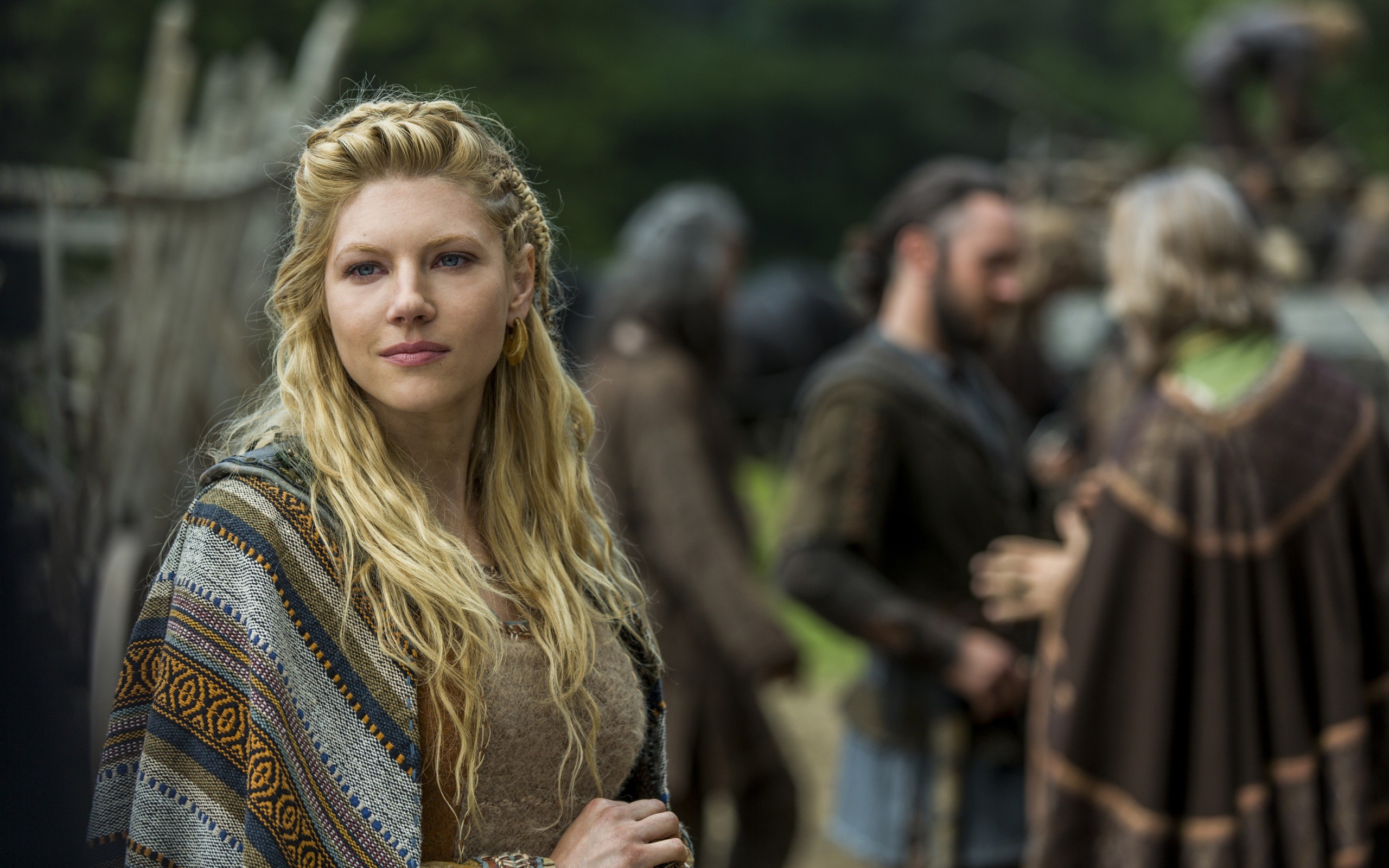 Actress Blonde Blue Eyes Canadian Katheryn Winnick Lagertha Vikings Vikings Tv Show 2560x1600