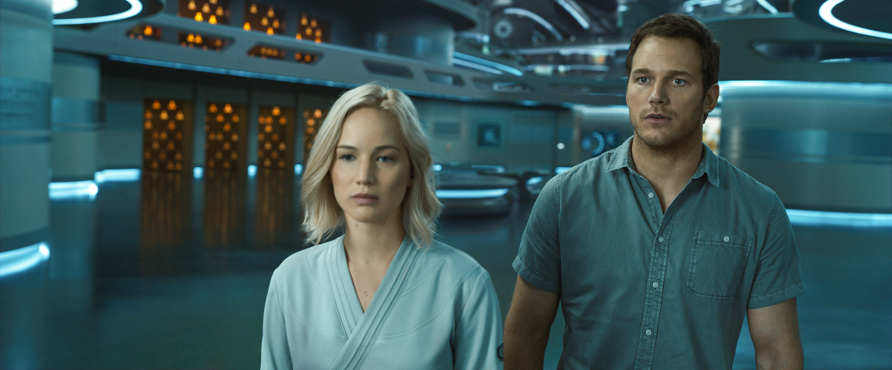 Chris Pratt Jennifer Lawrence Passengers Movie 3000x1245