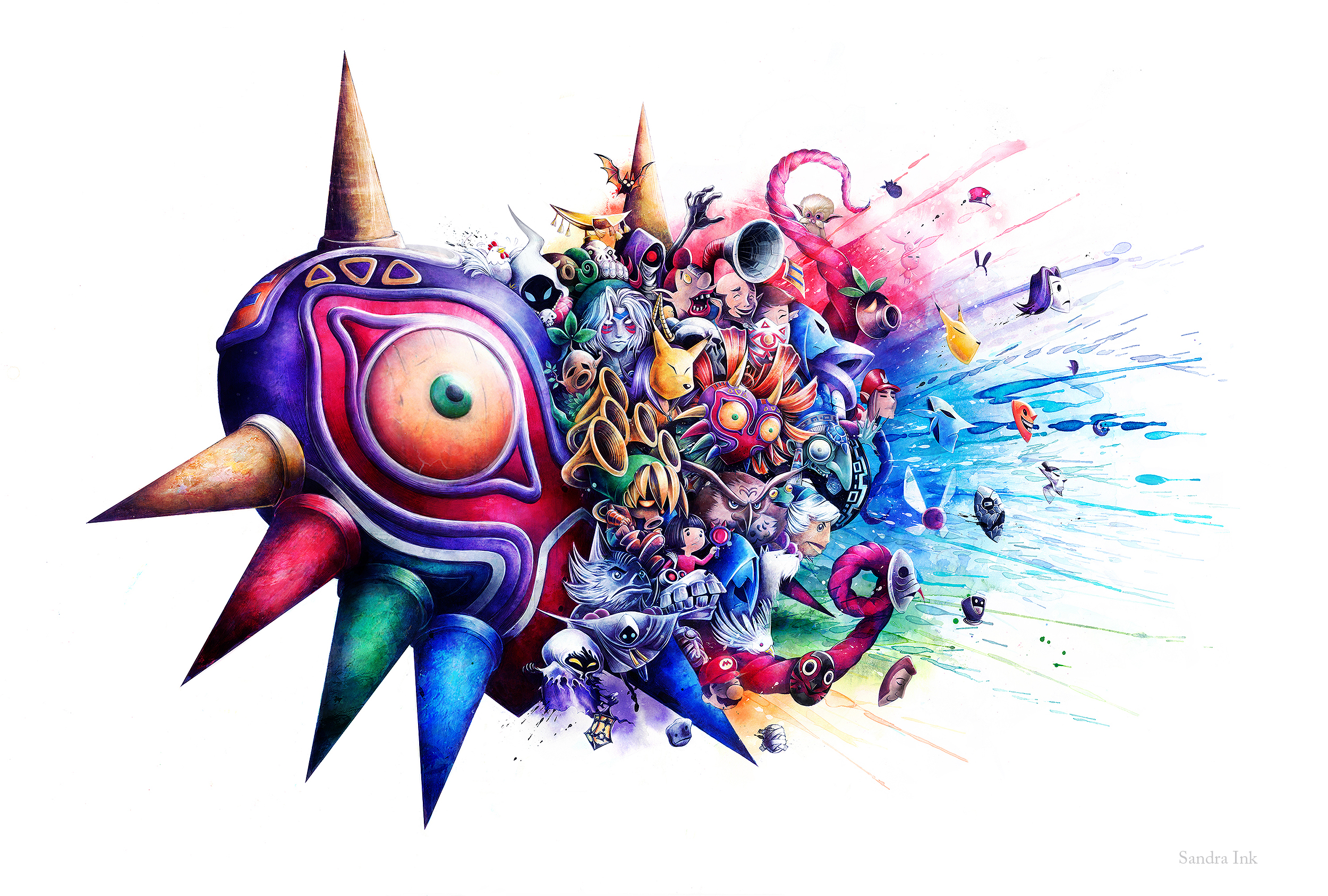 Link Mask The Legend Of Zelda Majoras Mask The Legend Of Zelda 2500x1687