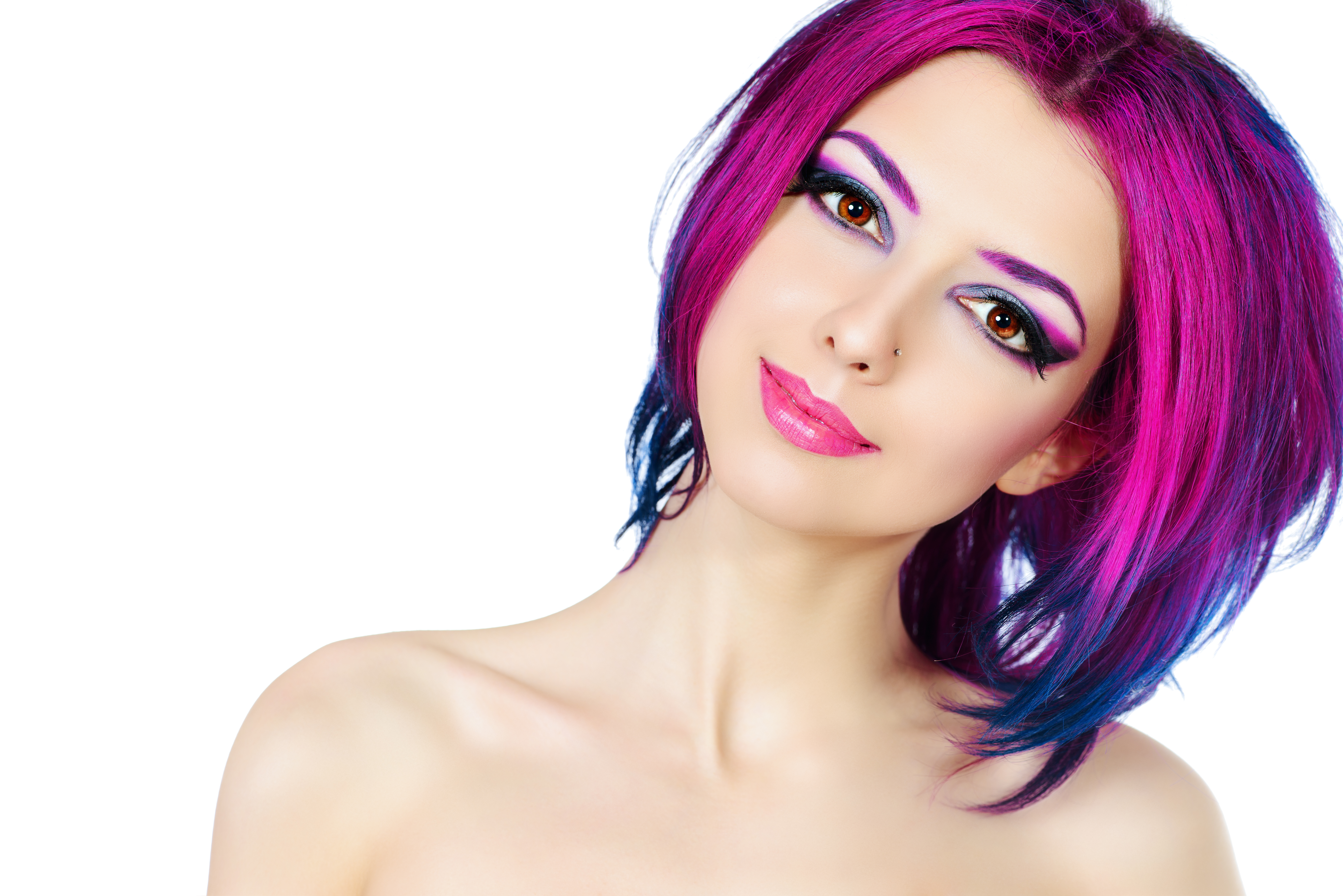 Crimson Hair Face Girl Model Woman 7360x4912
