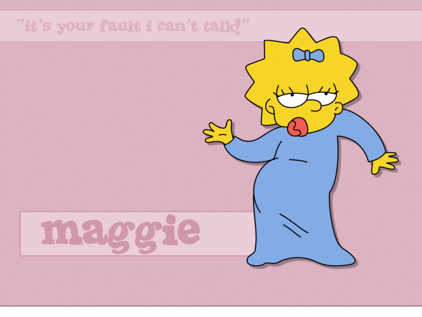 Maggie Simpson The Simpsons 1440x1080