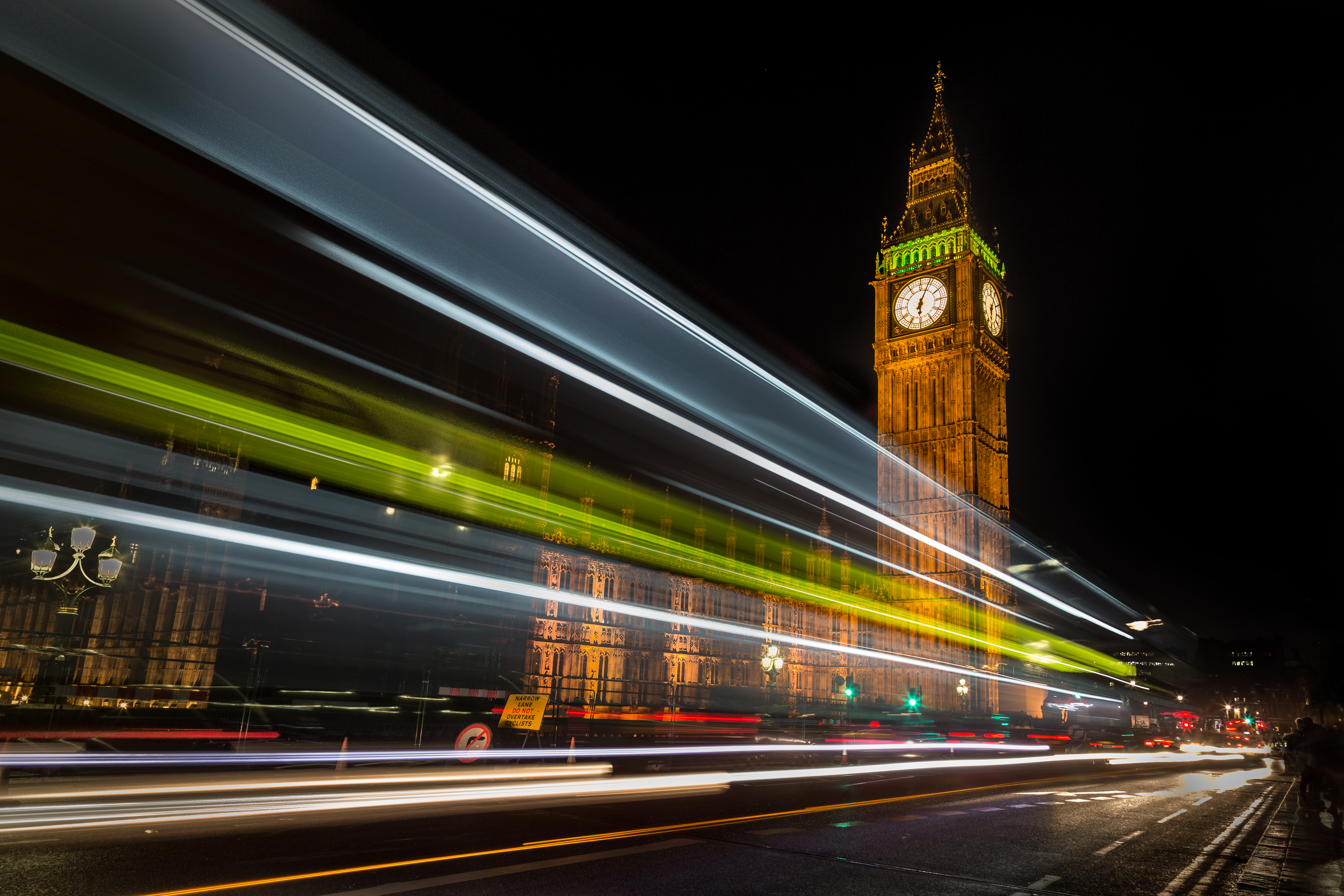 Big Ben London Monument Night Time Lapse Tower United Kingdom 5760x3840