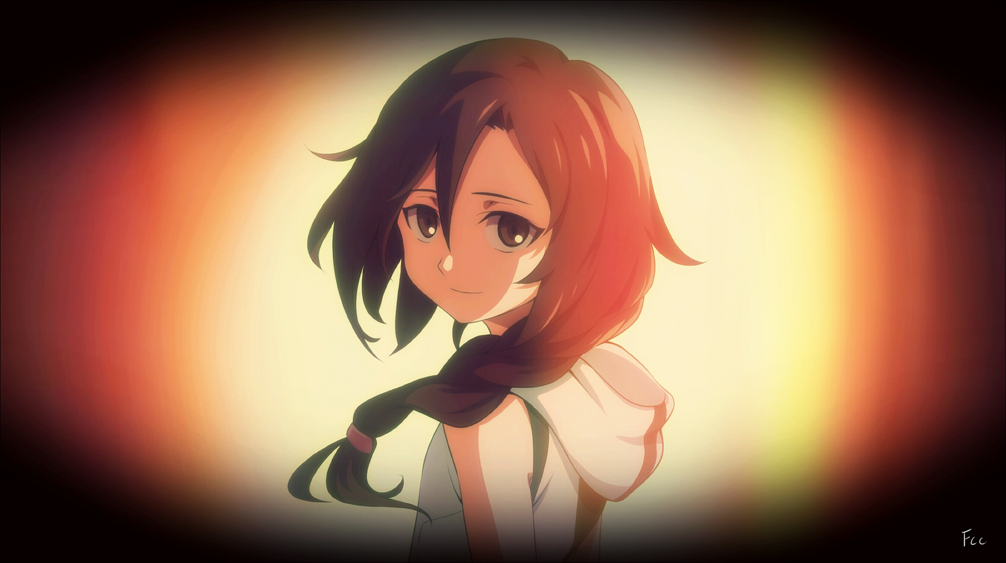Akane Hyakuya Anime Braid Brown Eyes Brown Hair Girl Long Hair Seraph Of The End Smile 2000x1120