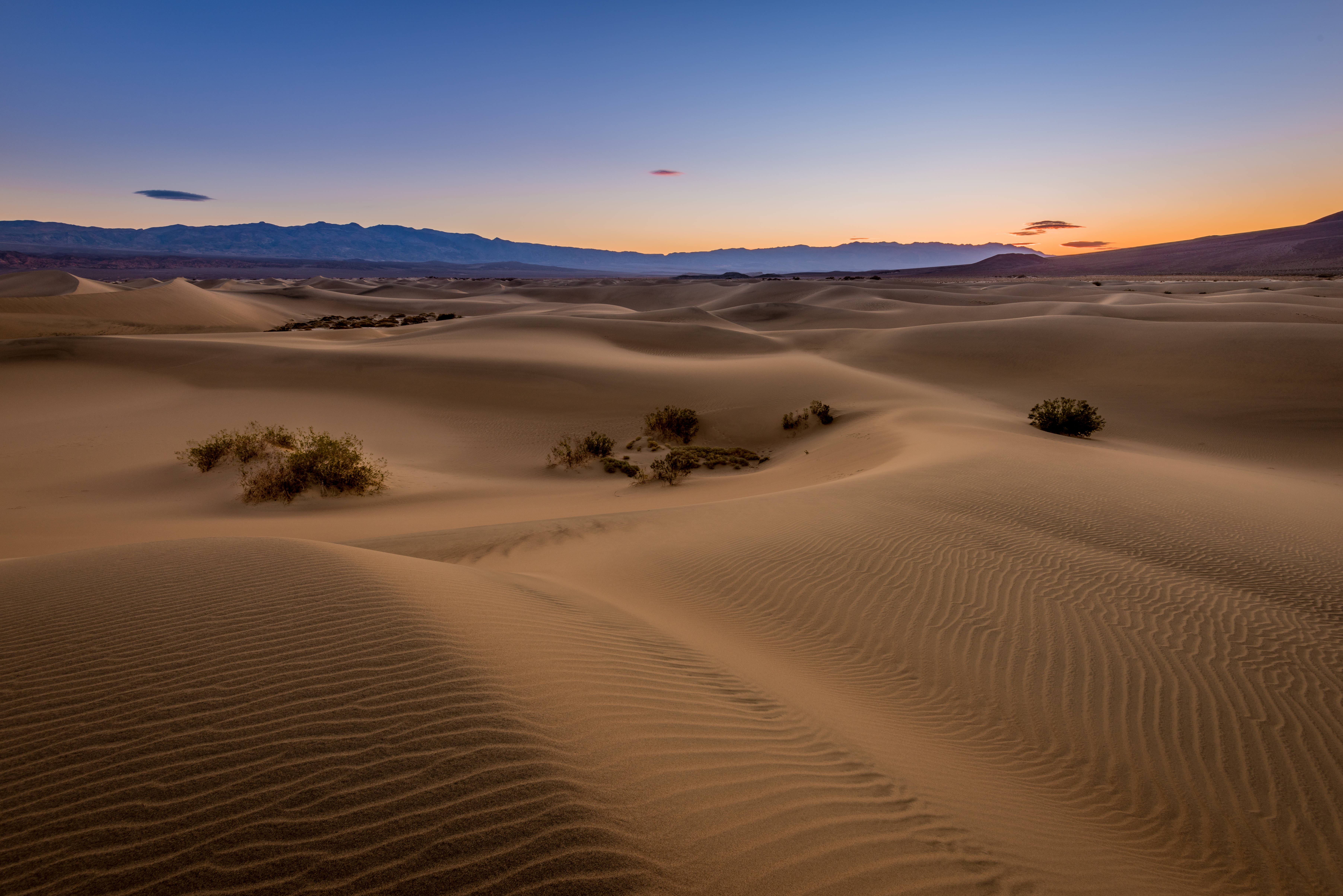 California Death Valley Desert Dune Morning 7213x4814