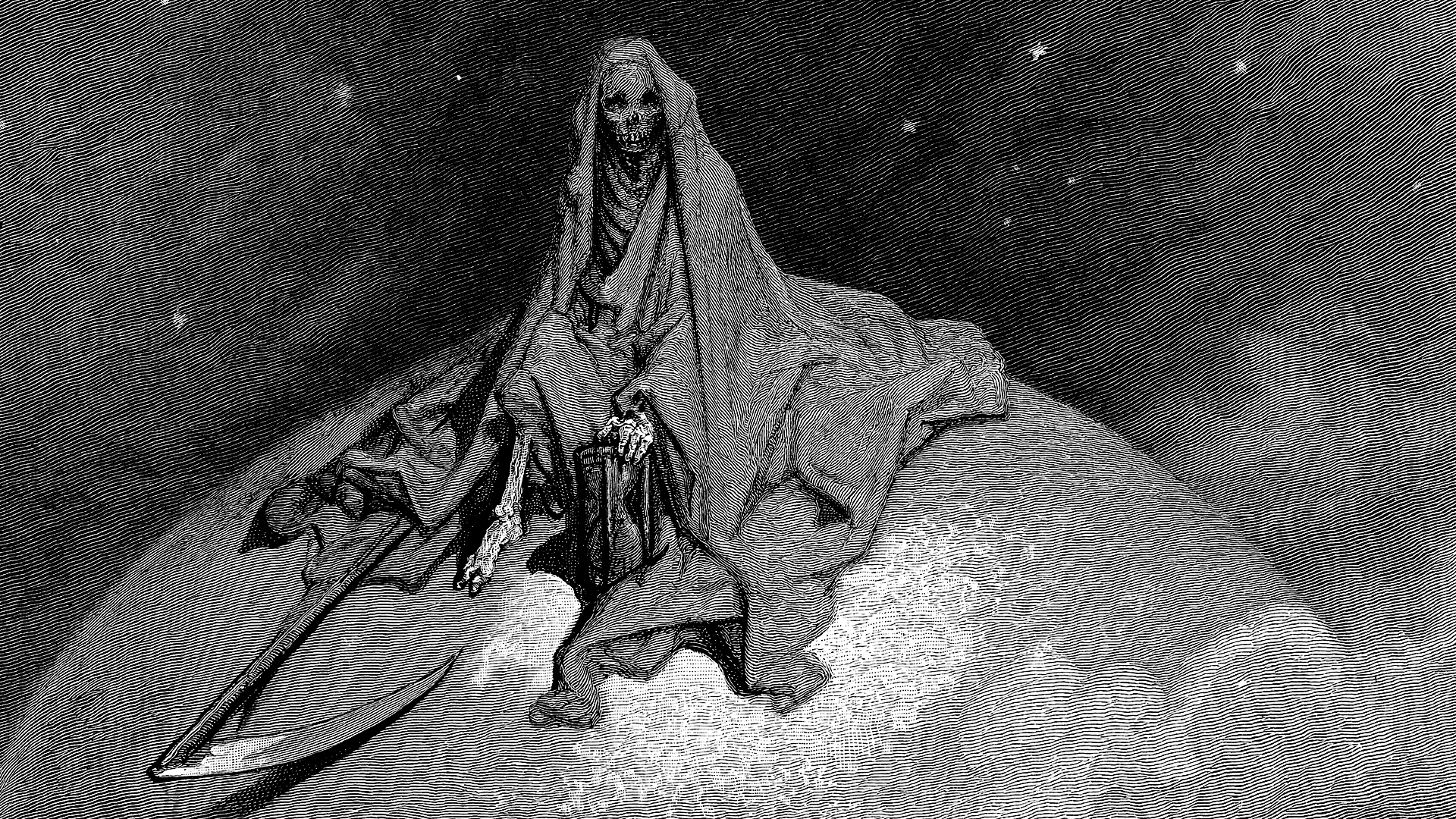Gustave Dore Illustration Classic Art Death Lithograph 1920x1080