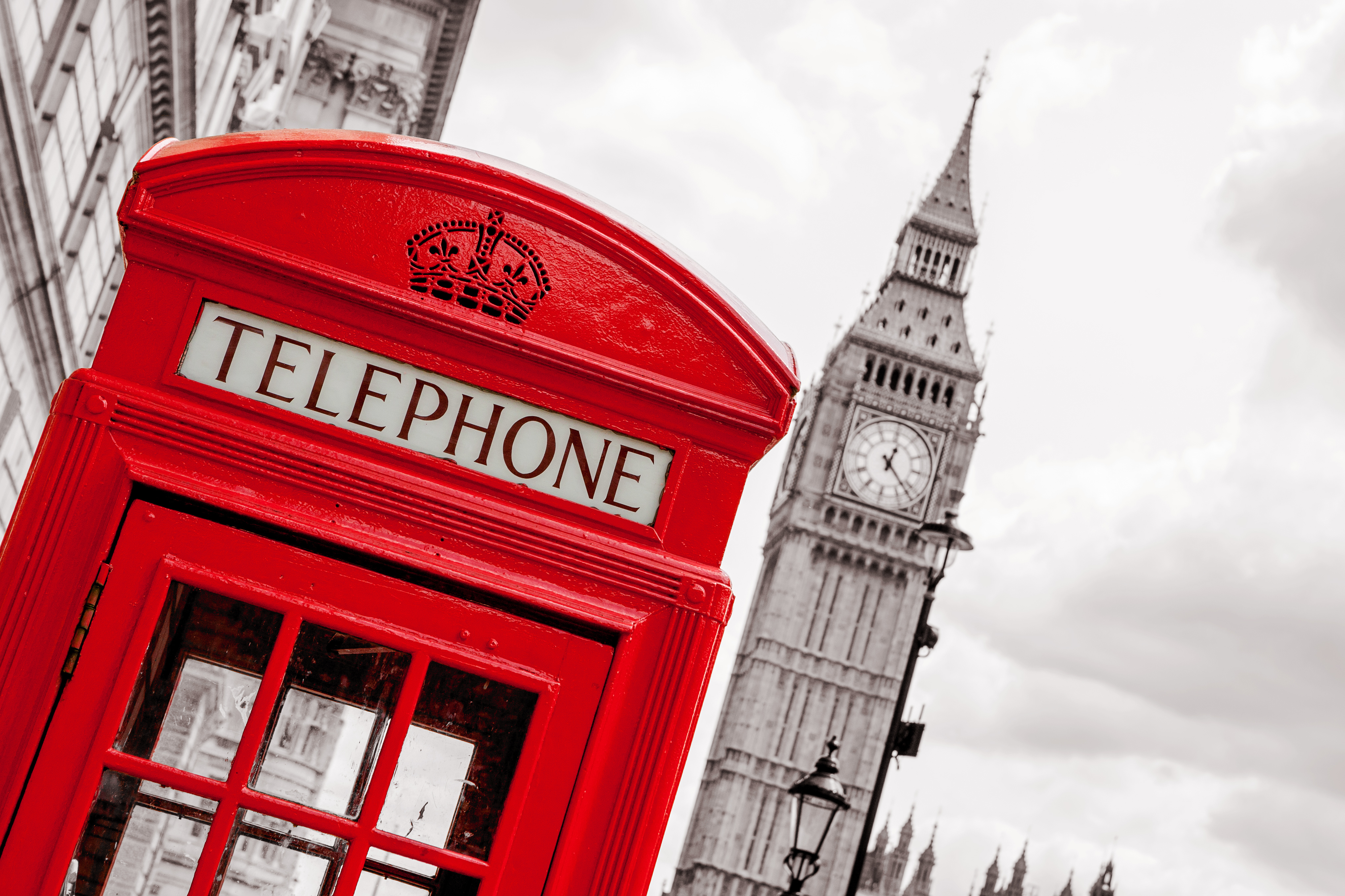 London England Britain UK Red Red Telephone Box Selective Coloring Telephone Big Ben Phone Box Westm 4077x2717