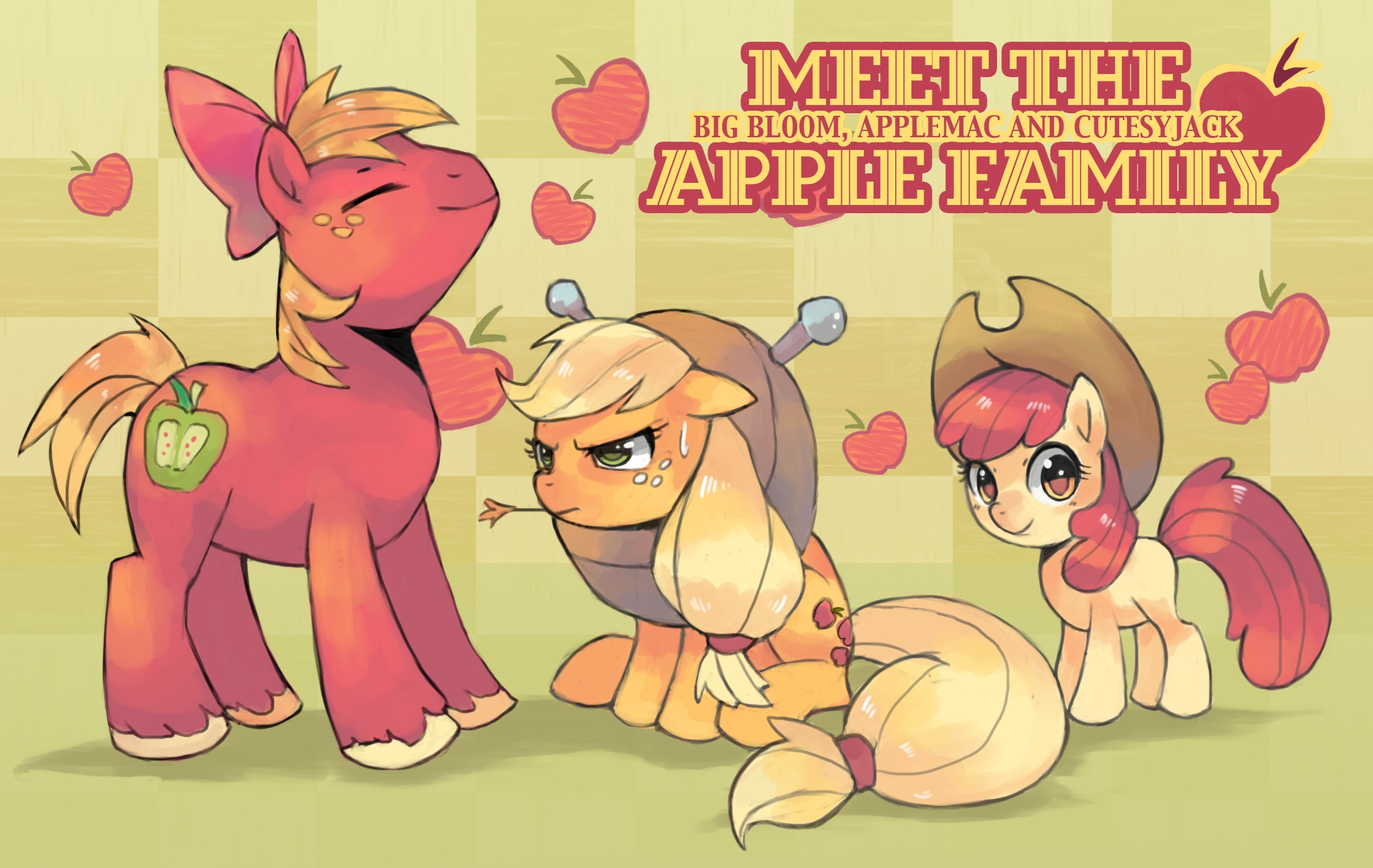 Apple Bloom Applejack My Little Pony Big Mcintosh My Little Pony 2169x1372