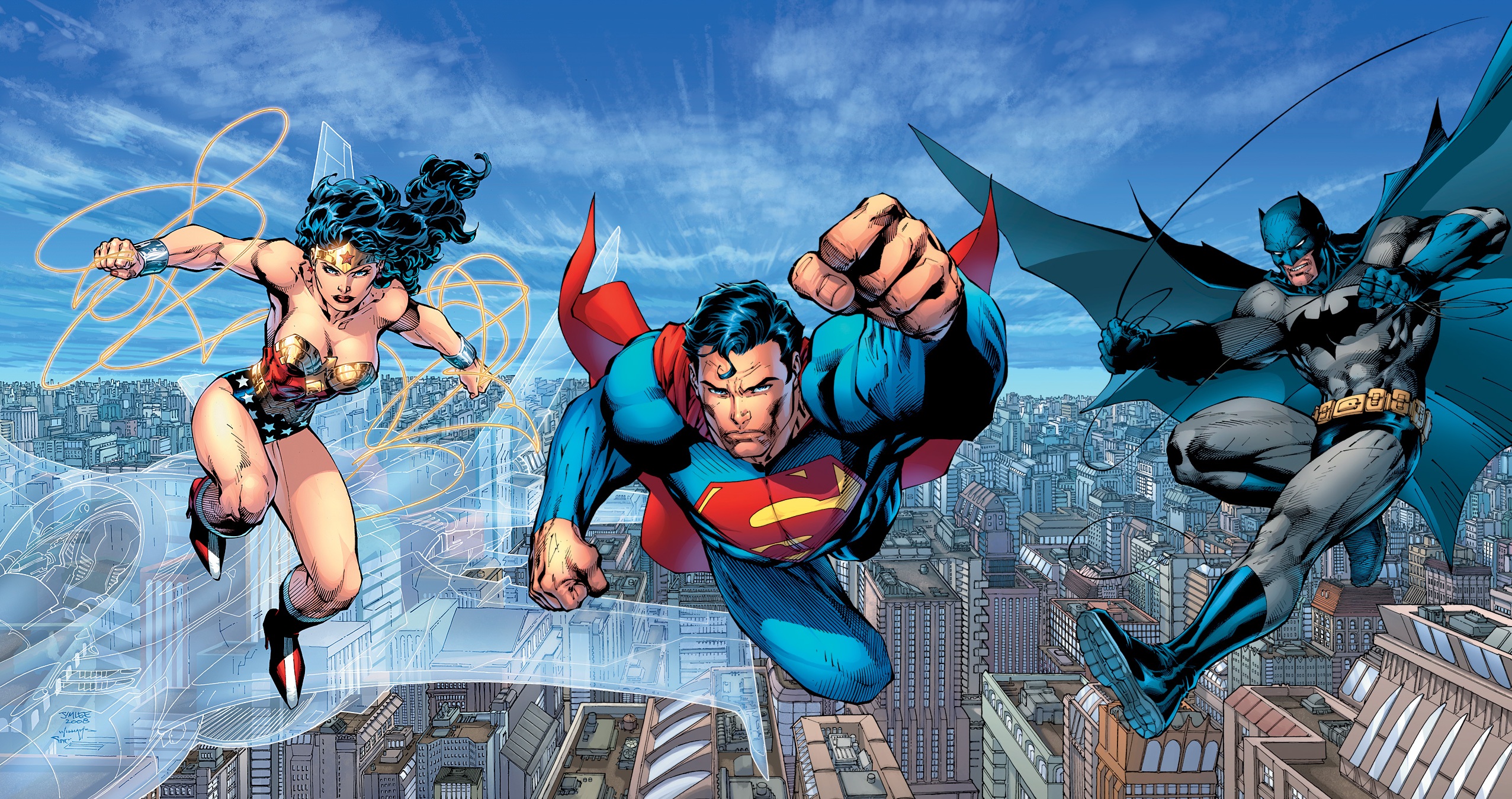 Batman Dc Comics Superman Wonder Woman 2553x1350