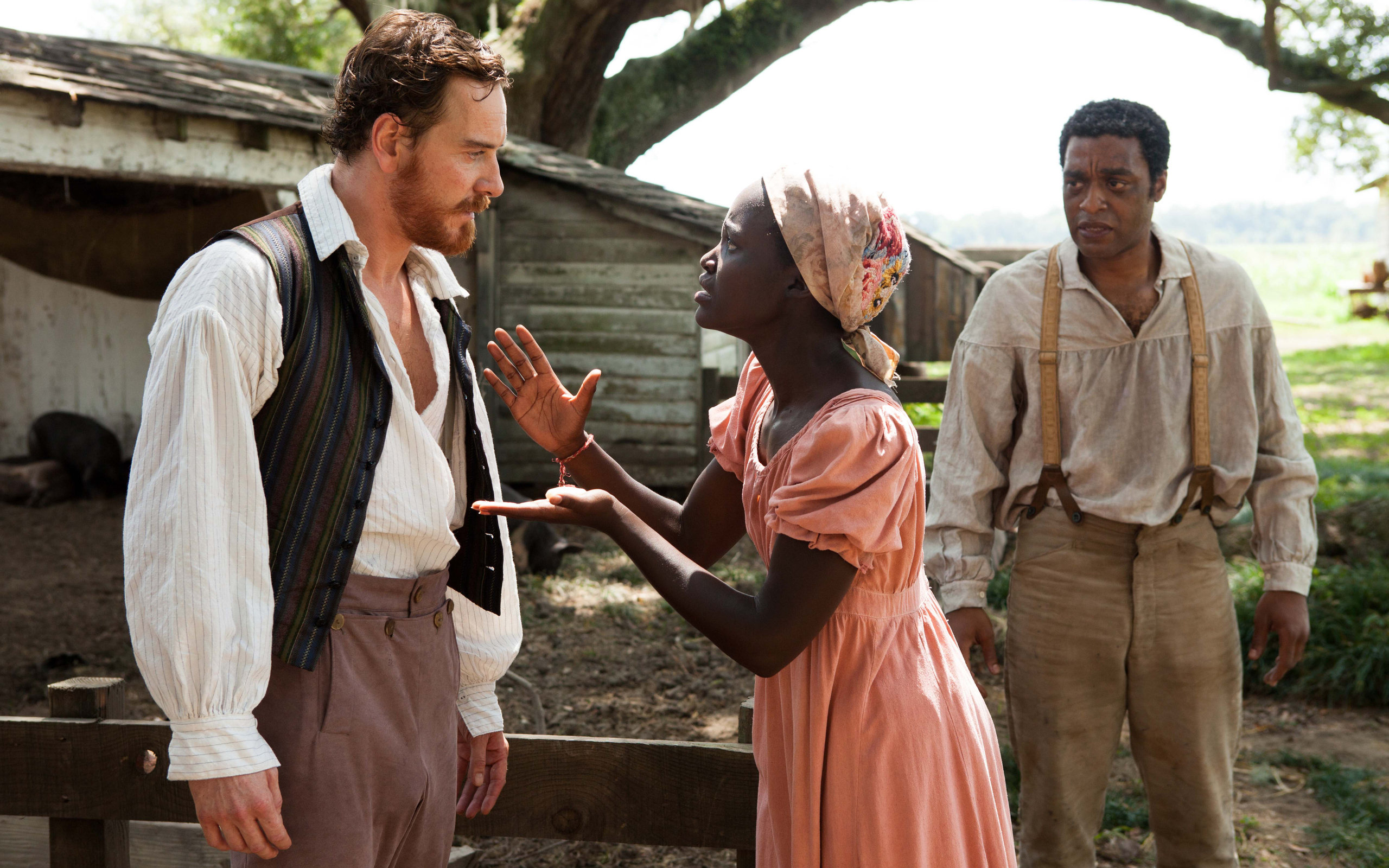 12 Years A Slave Chiwetel Ejiofor Michael Fassbender 2560x1600