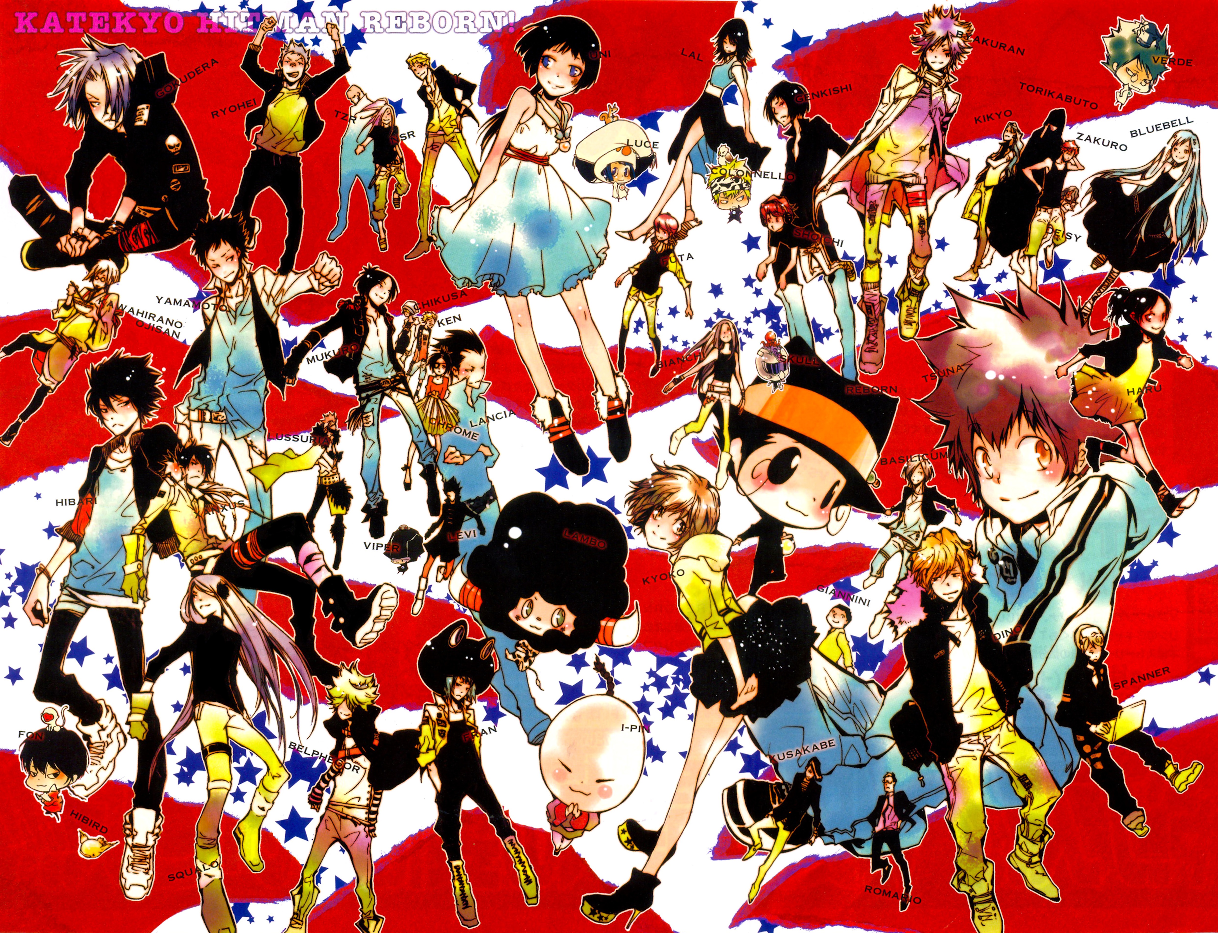 Basil Kateky Hitman Reborn Belphegor Katekyo Hitman Reborn Bianchi Kateky Hitman Reborn Byakuran Kat 4968x3808