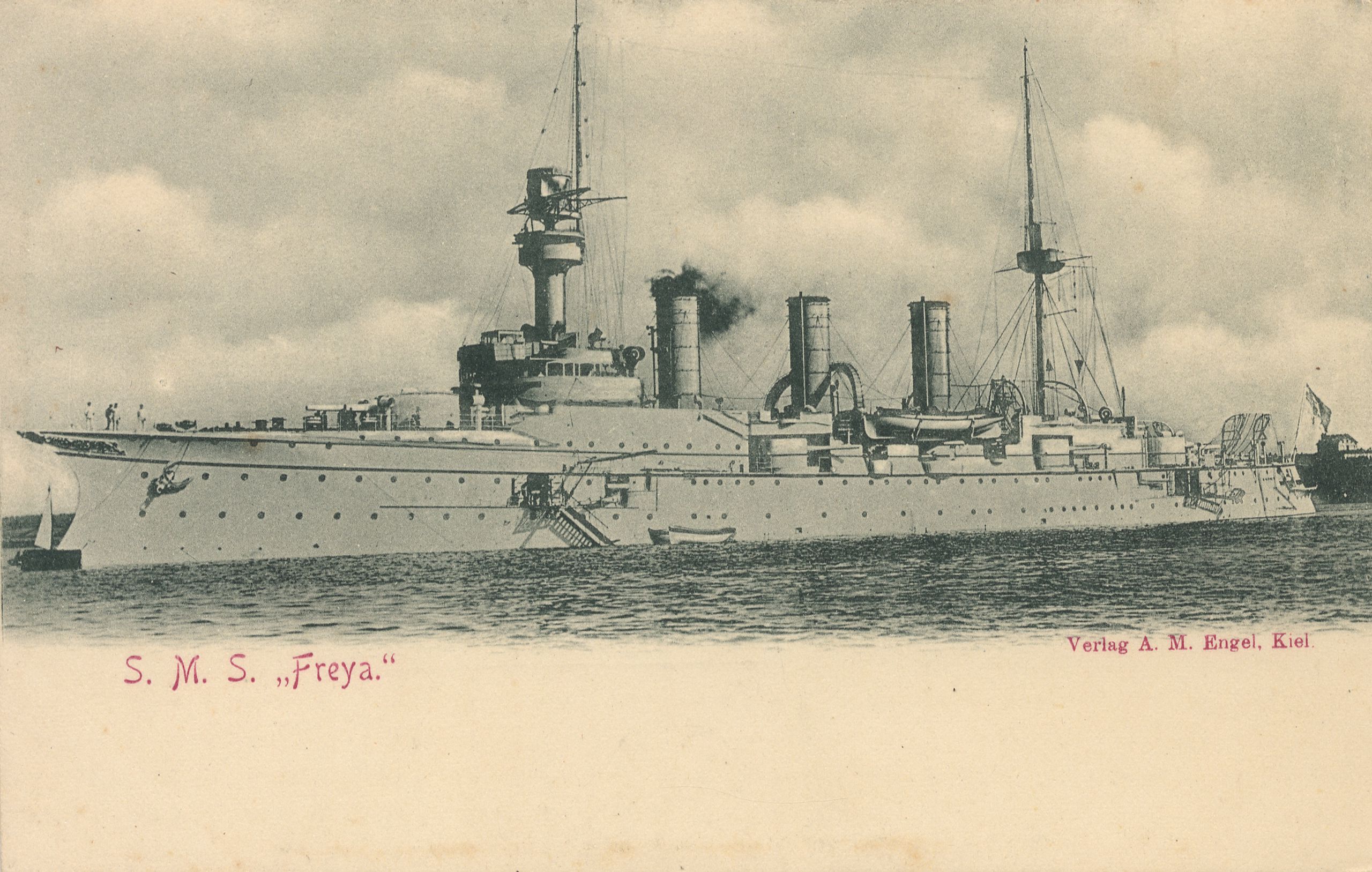 Cruiser Sms Freya Warship 2560x1627