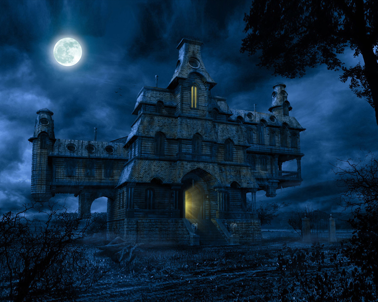 Halloween Haunted 1280x1024