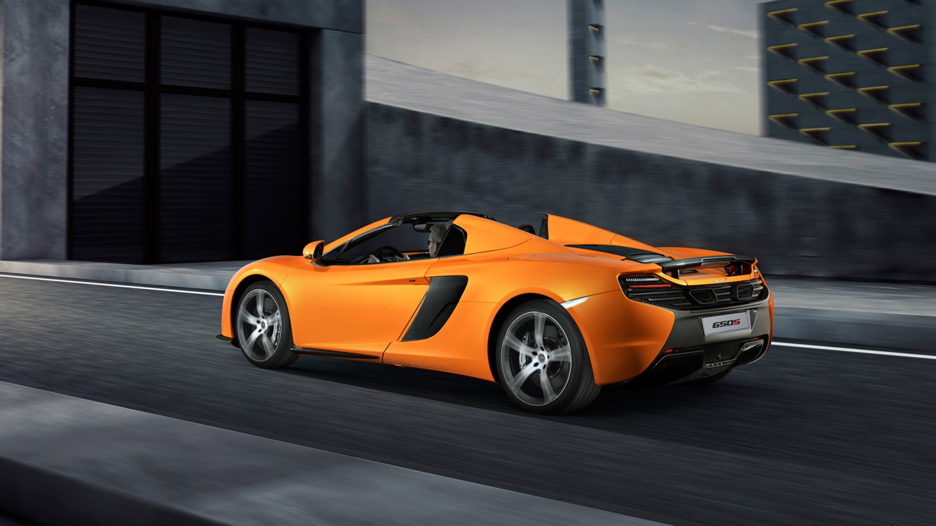 Car Mclaren Mclaren 650s Mclaren 650s Spider Orange Car Supercar Vehicle 1920x1080