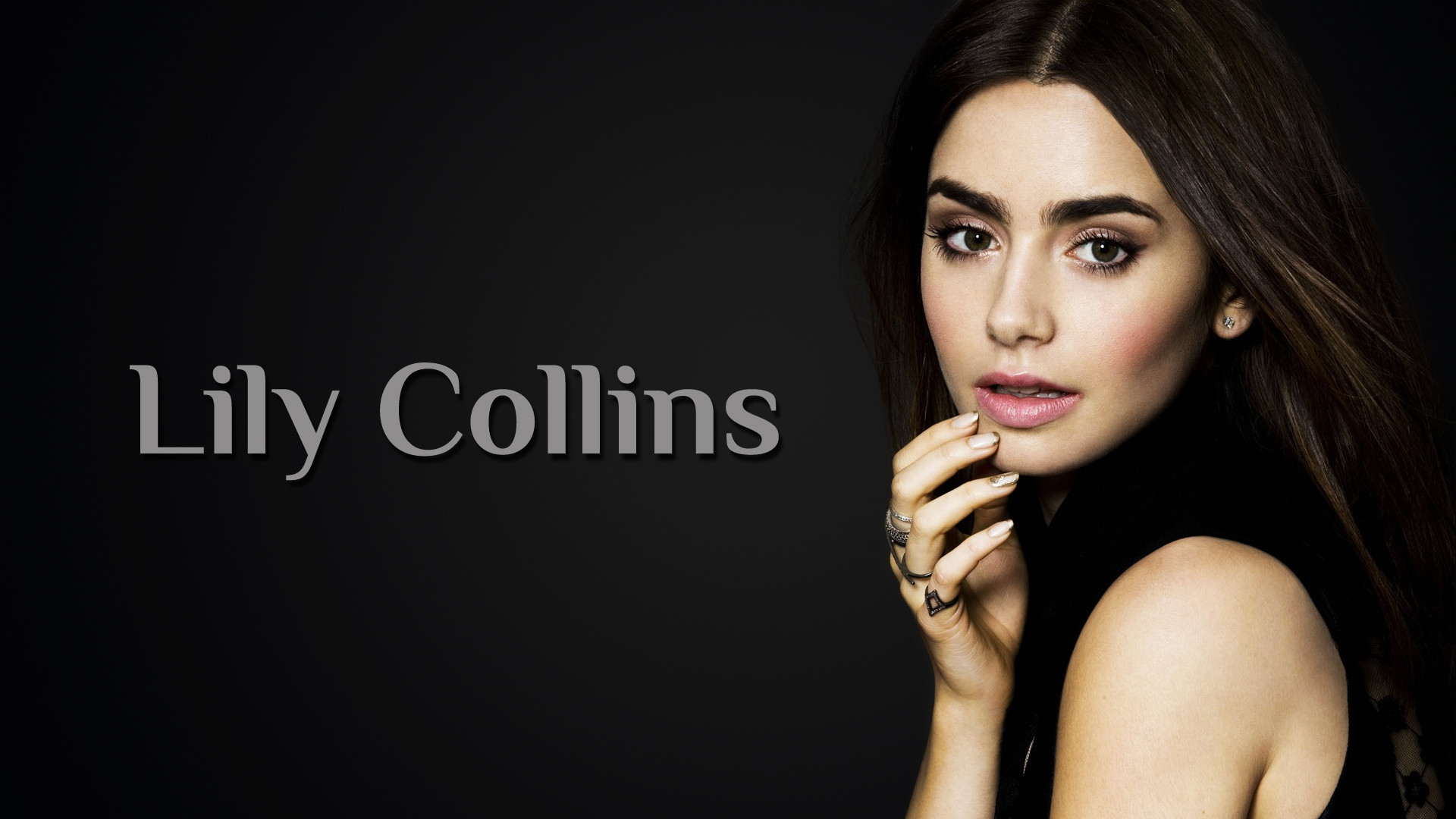 Lily Collins 1920x1080