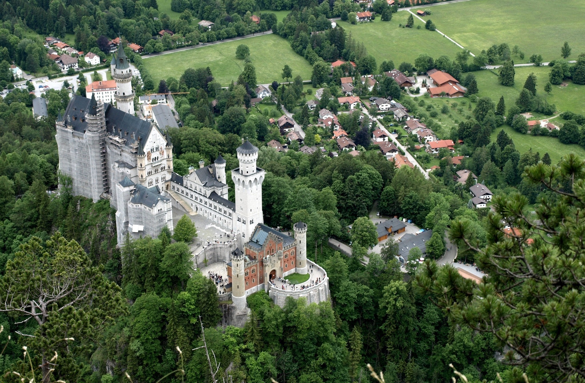 Aerial Germany Neuschwanstein Castle 2048x1340