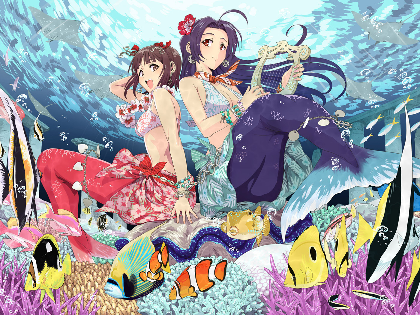 Azusa Miura Haruka Amami 1400x1050